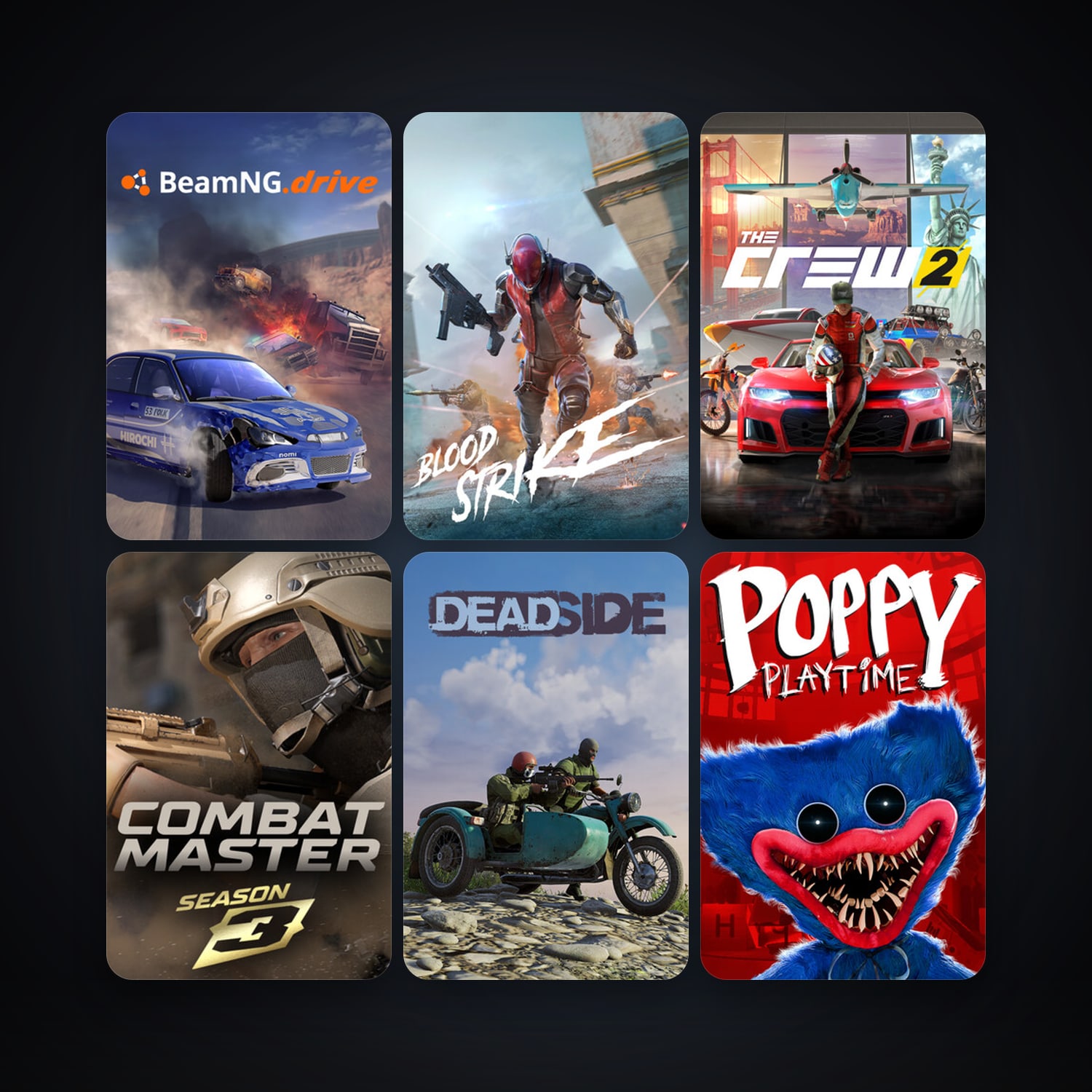 BeamNG.drive + The Crew 2, 40 games, clean — HabibiAccounts