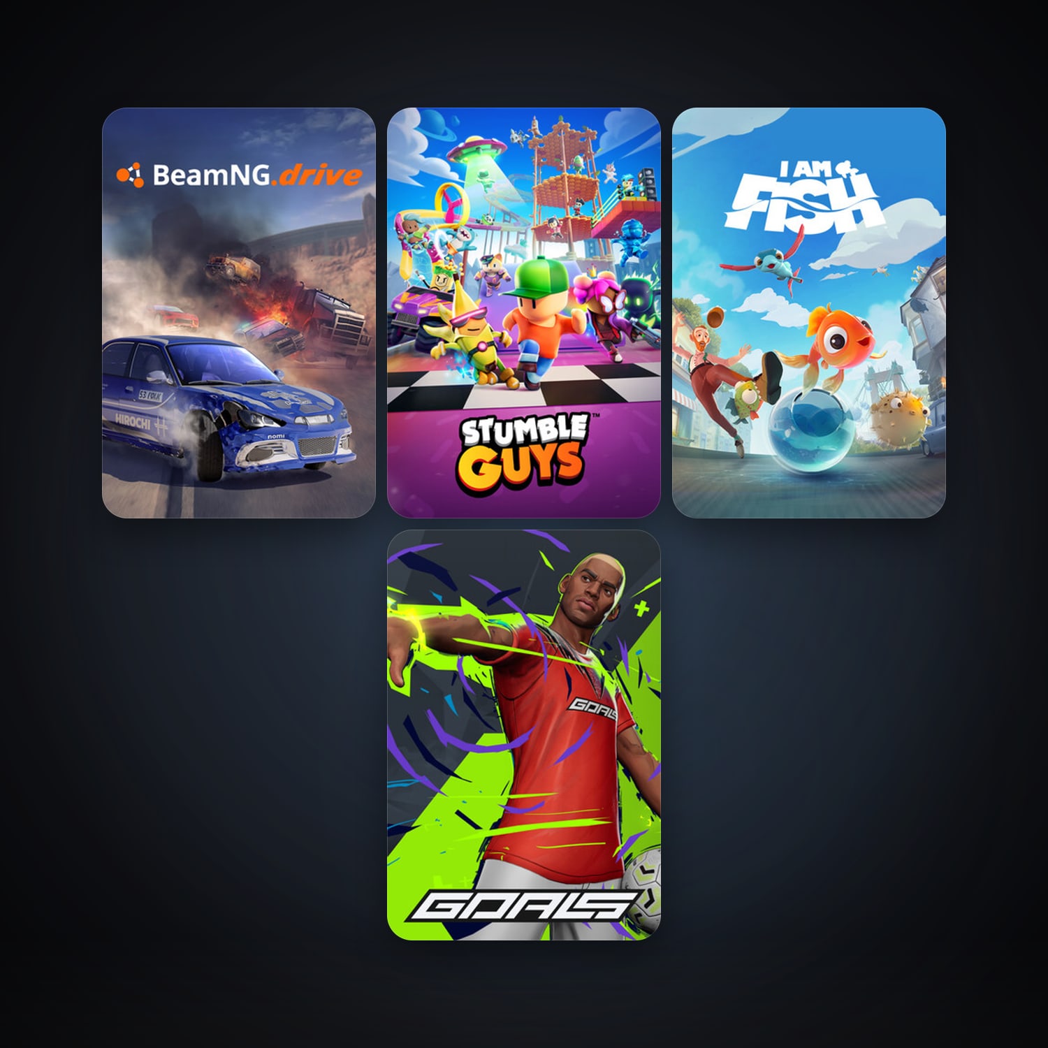 Steam account: BeamNG.drive + I Am Fish, 6 games, clean — HabibiAccounts