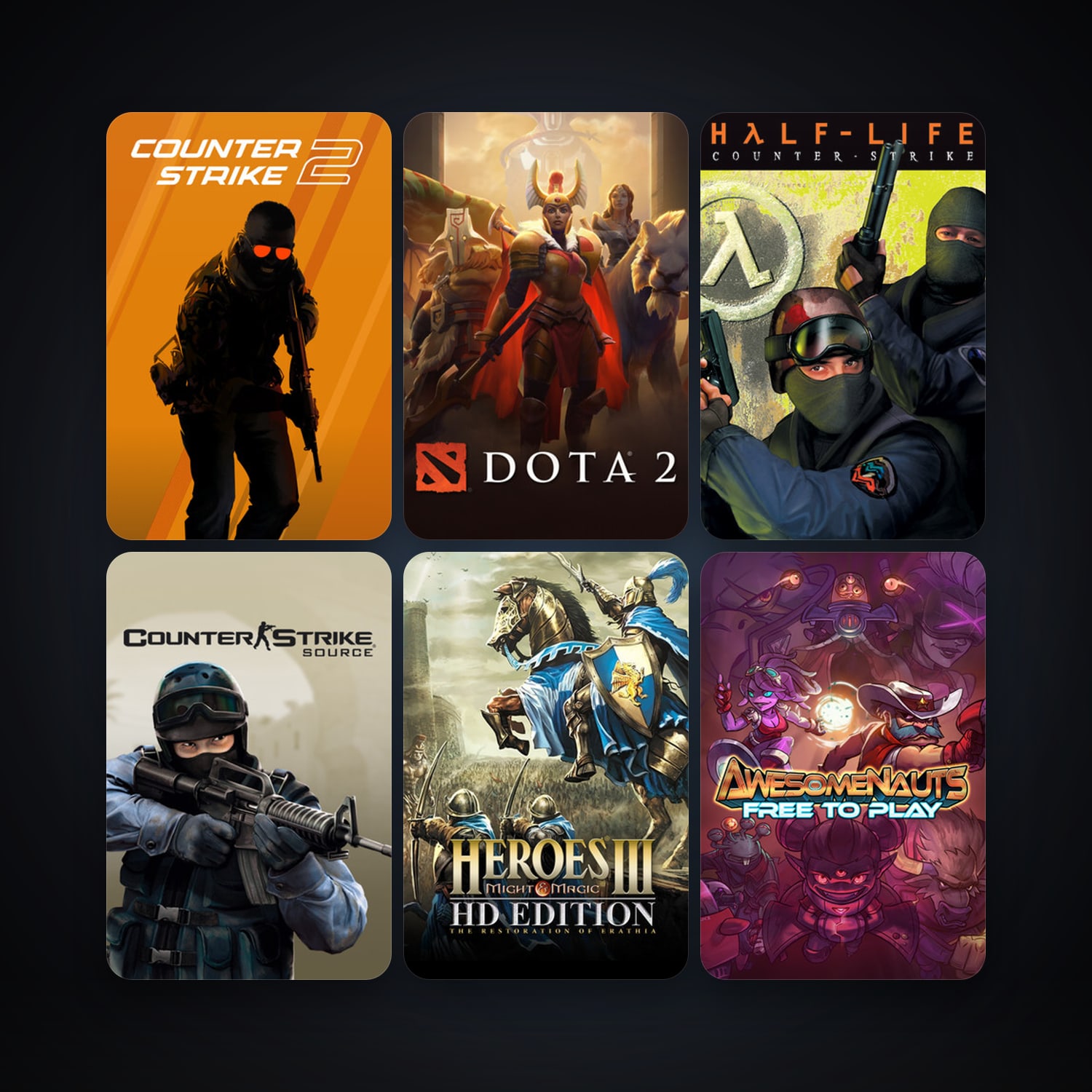Counter-Strike + Day of Defeat, 43 games, Steam 11, clean — HabibiAccounts