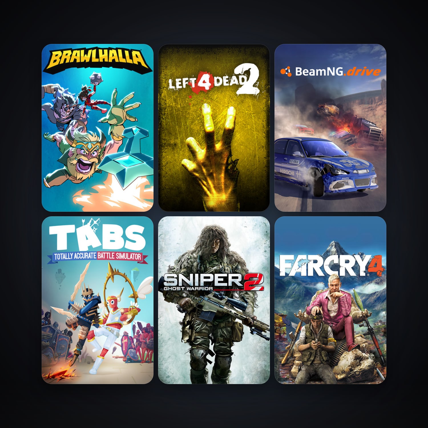 Left 4 Dead 2 + Sniper: Ghost Warrior 2, 30 games, clean — HabibiAccounts