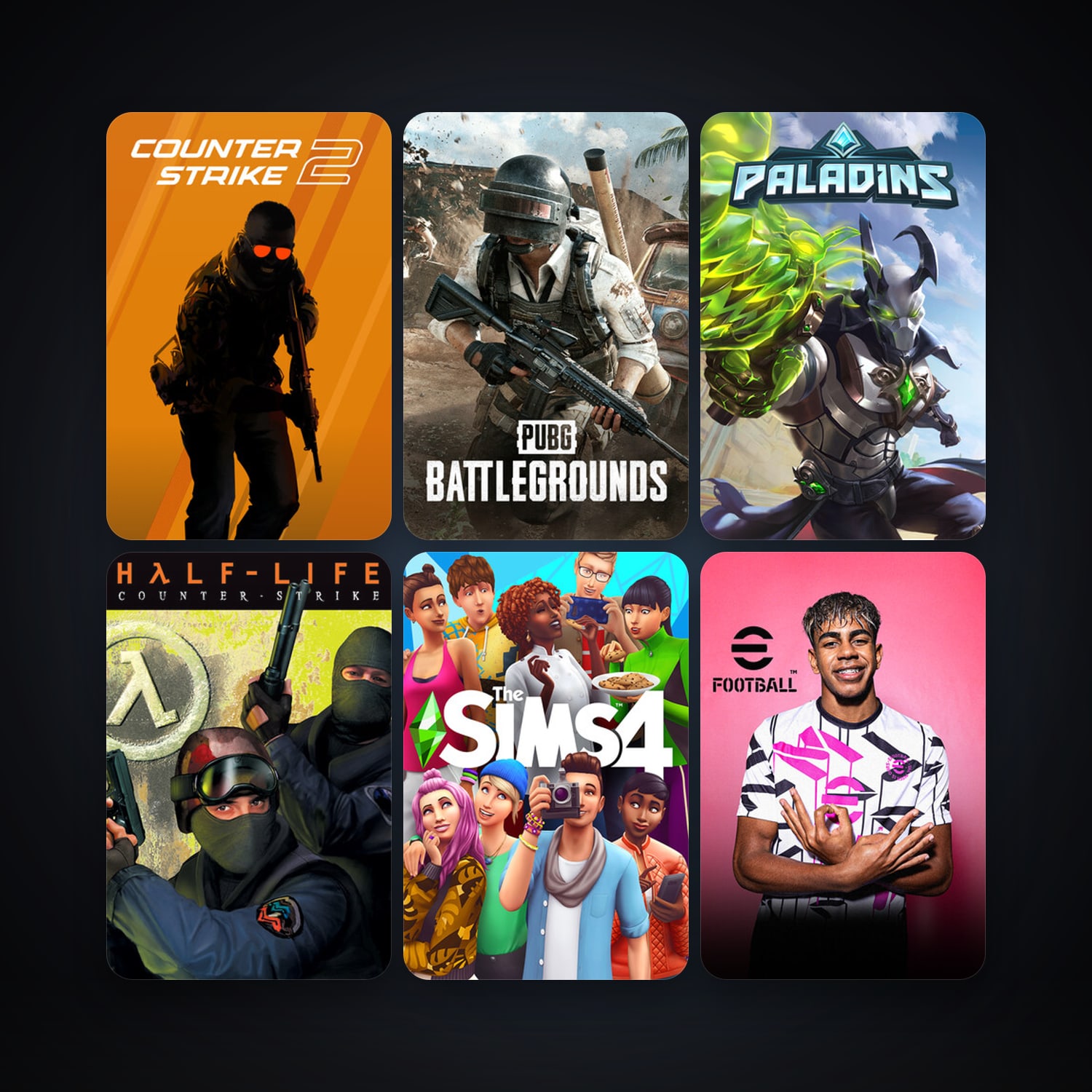 Counter-Strike + Half-Life 2, 40 games, clean — HabibiAccounts