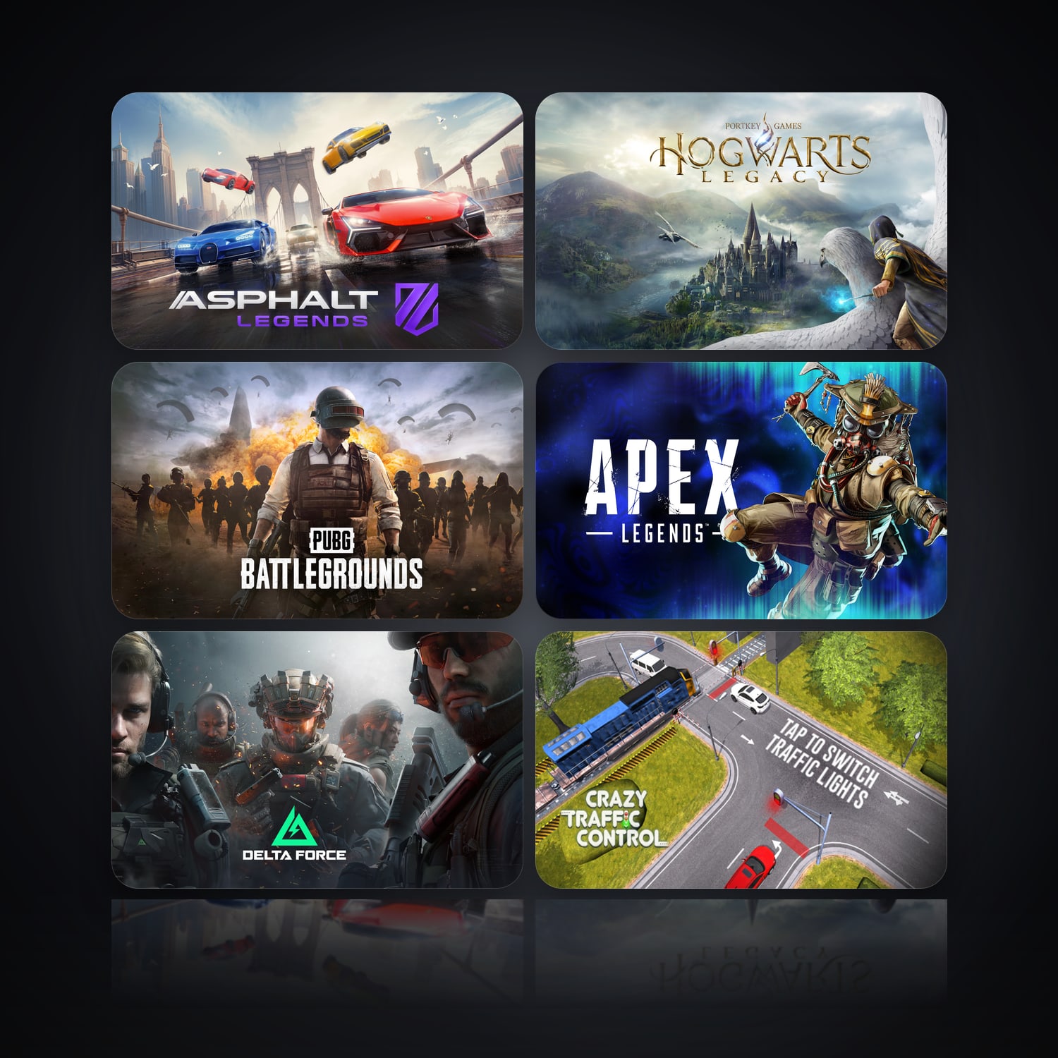 Asphalt Legends Unite & Hogwarts Legacy | 32 Games — HabibiAccounts
