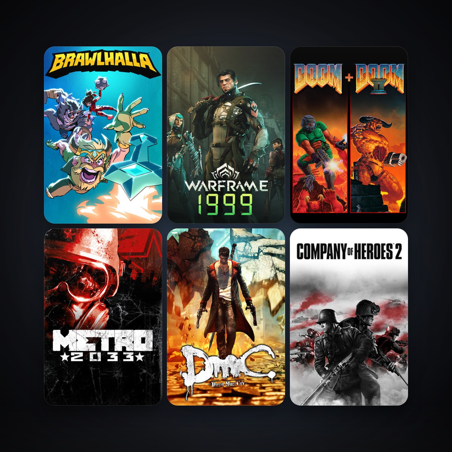 Ultimate Doom + Metro 2033, 36 games, clean — HabibiAccounts