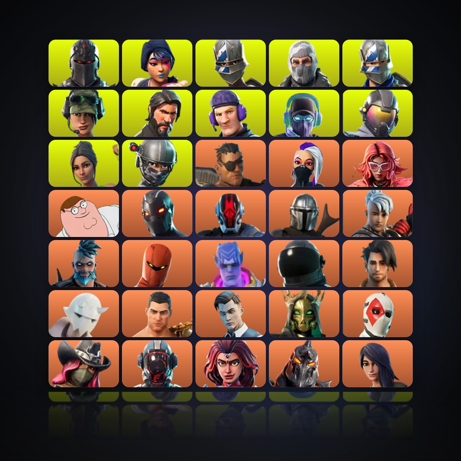 Fortnite | 264 Skins | 100 V-Bucks | Level 4854 | 1.2K Wins — HabibiAccounts