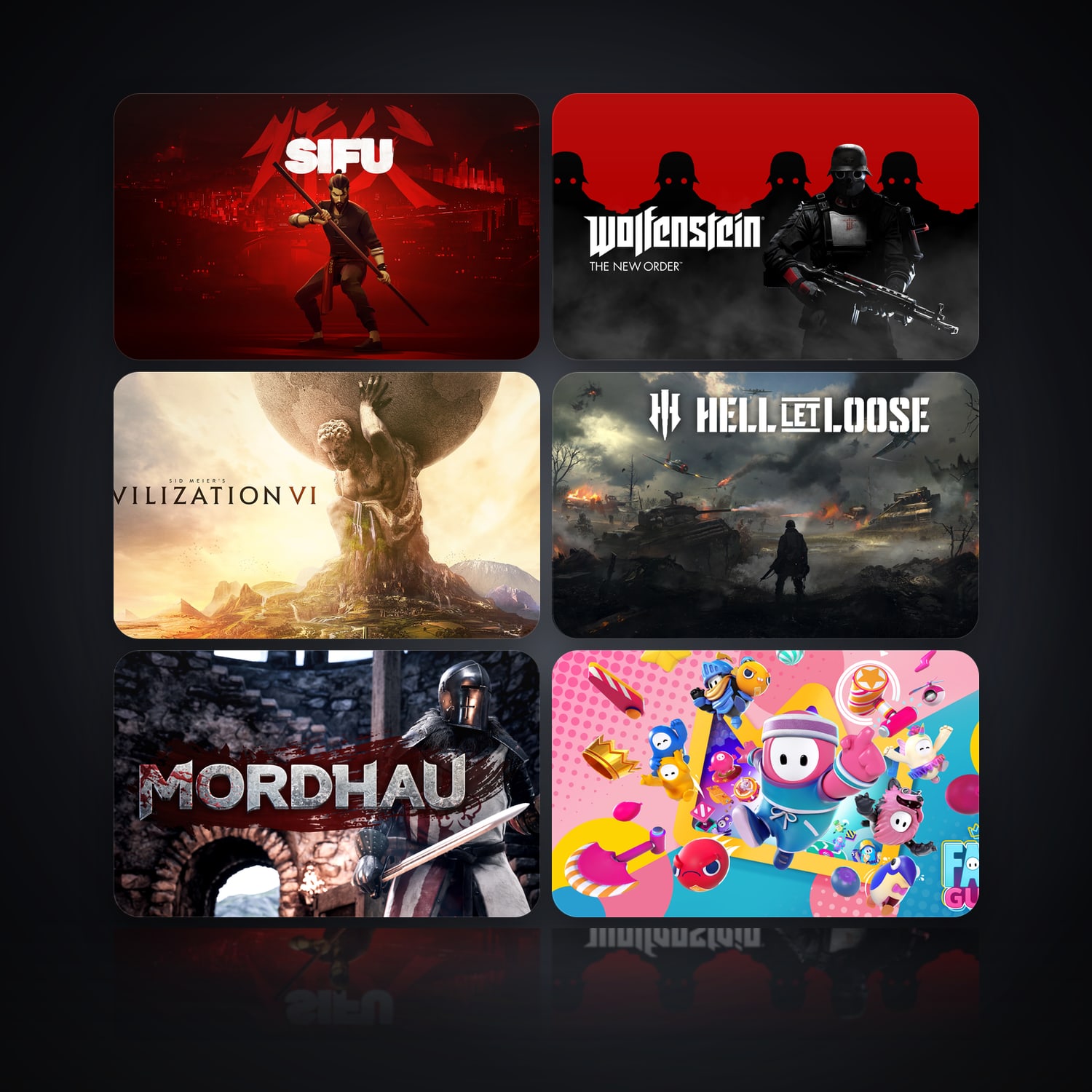 Sifu & Wolfenstein: The New Order | 144 Games — HabibiAccounts