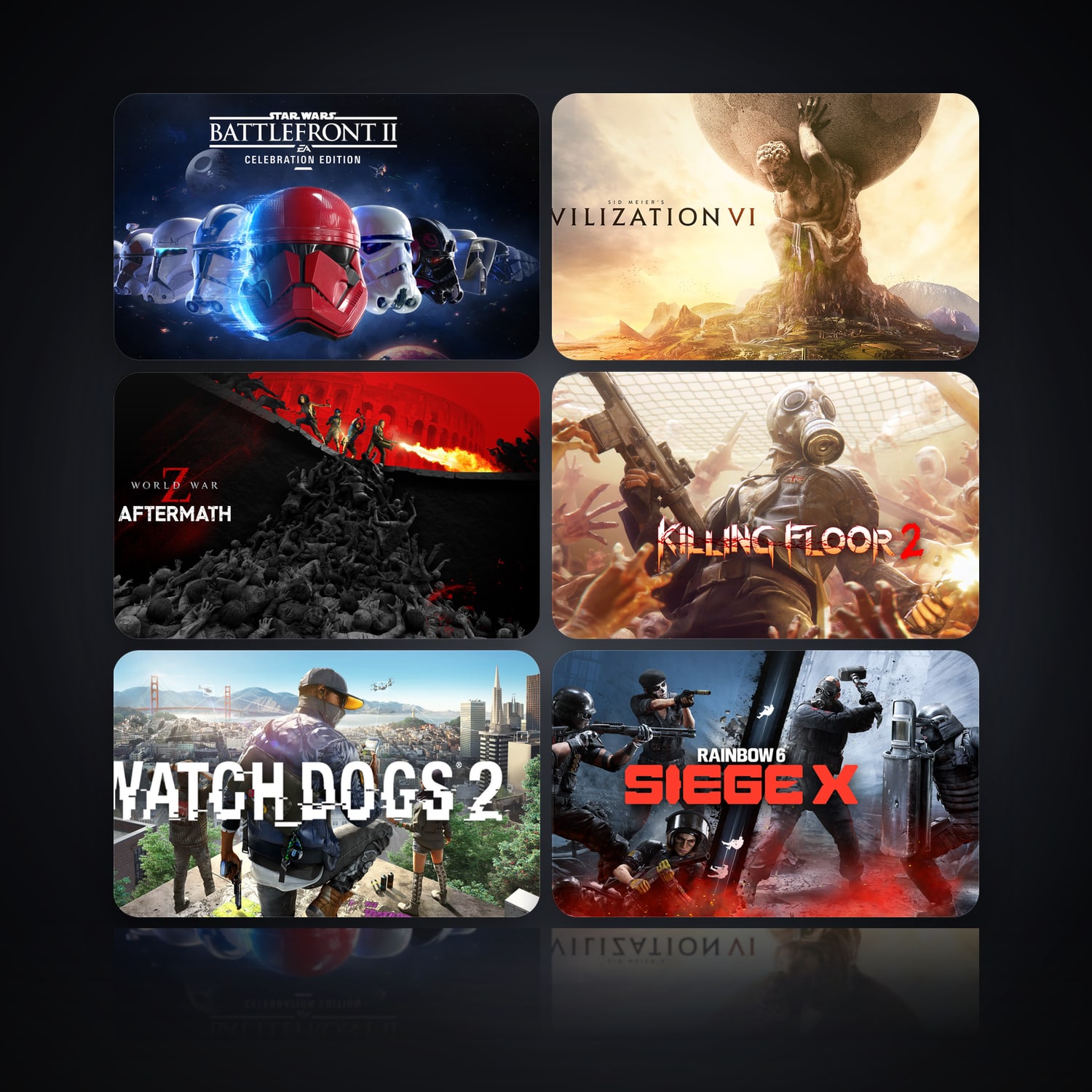 STAR WARS Battlefront II: Celebration Edition & Sid Meier's Civilization VI | 121 Games — HabibiAccounts