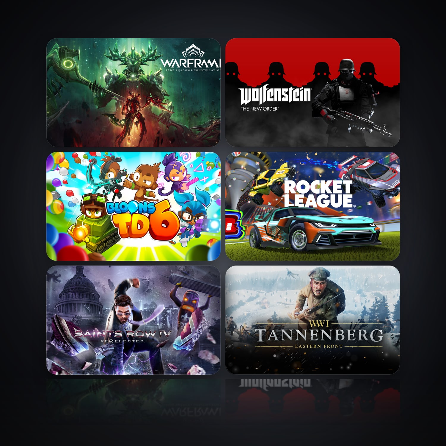 Warframe & Wolfenstein: The New Order | 35 Games — HabibiAccounts