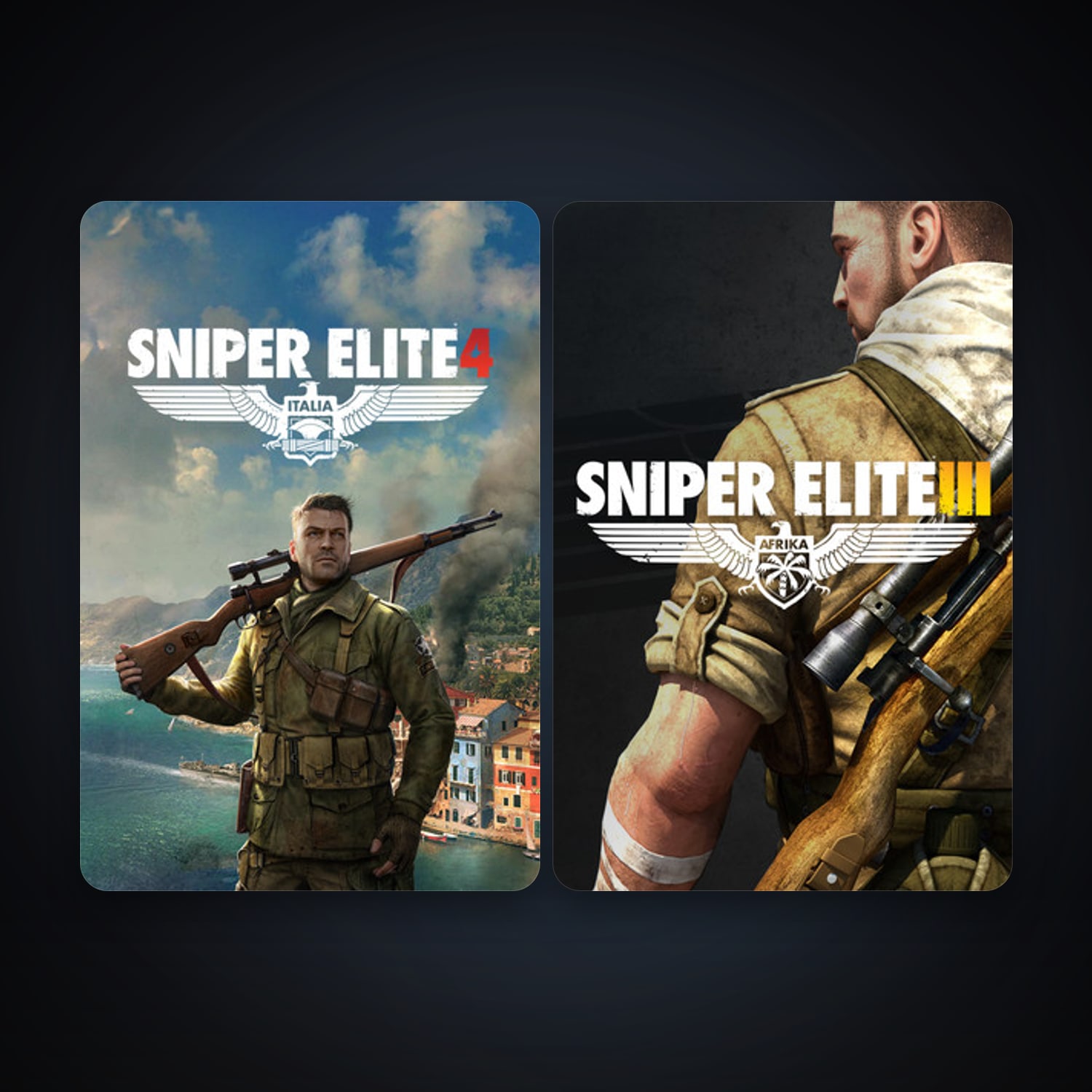 Sniper Elite 3 + Sniper Elite 4, 6 games, clean — HabibiAccounts