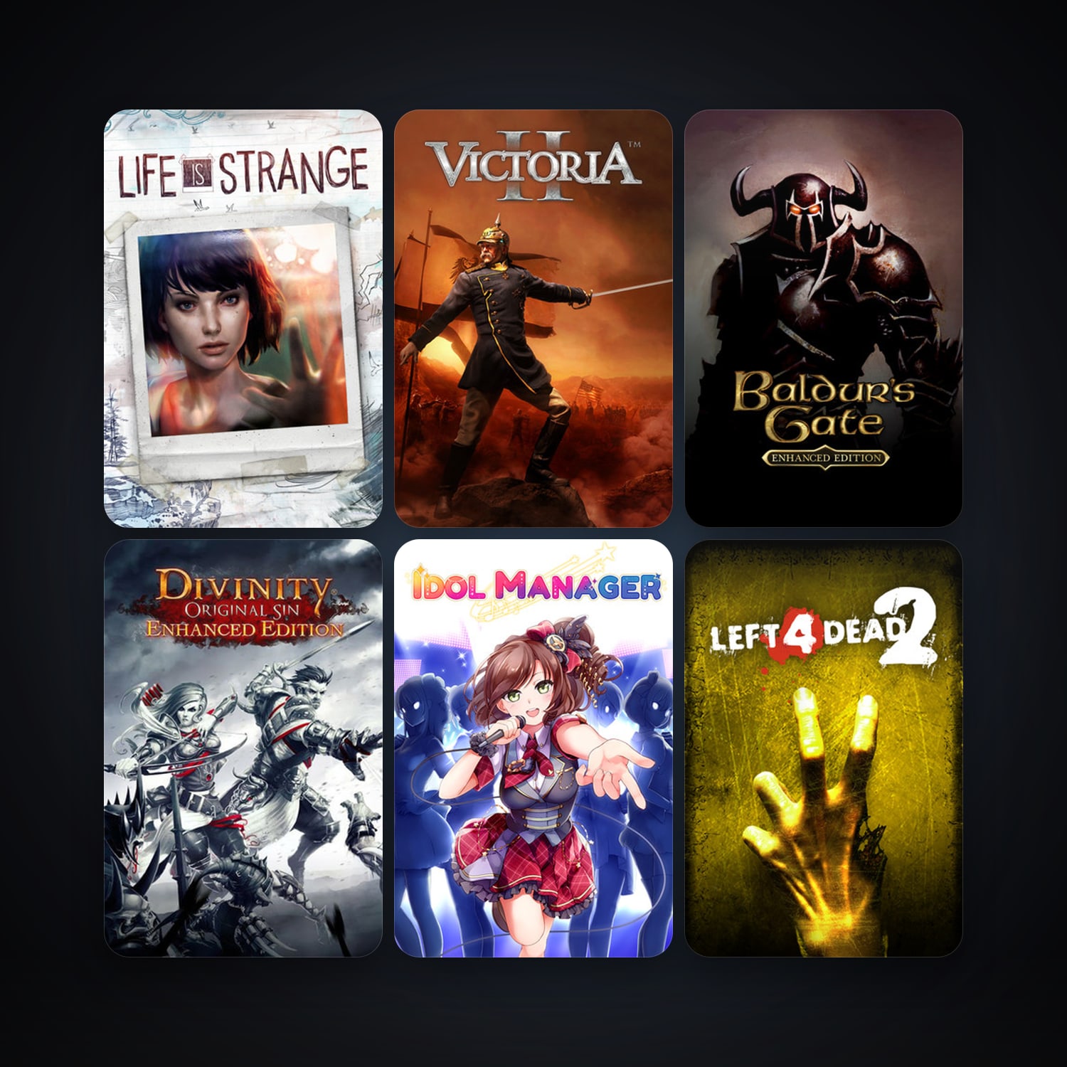 Left 4 Dead 2 + Victoria II, 17 games, clean — HabibiAccounts