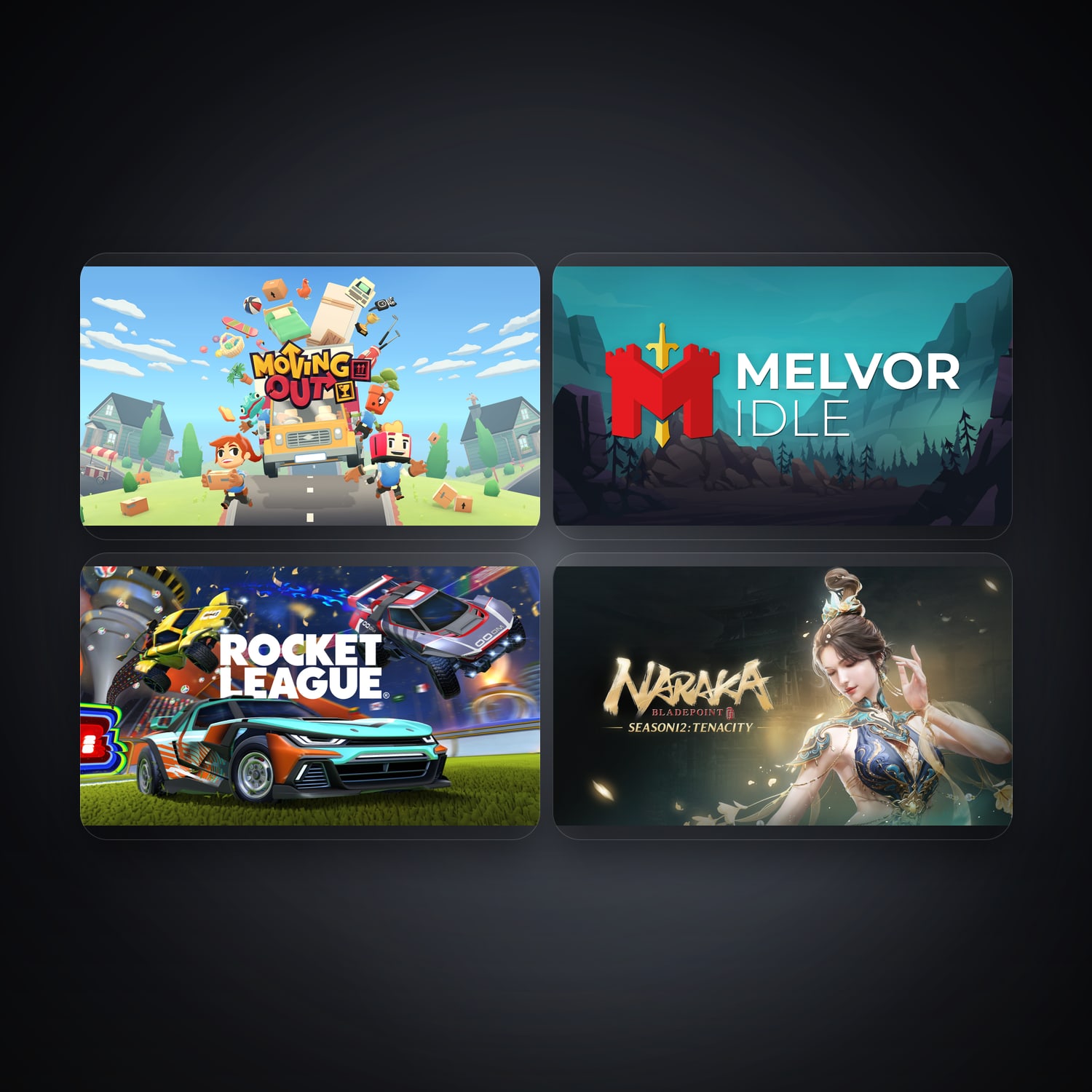 Epic Moving Out + Melvor Idle — ID — 5 games — HabibiAccounts