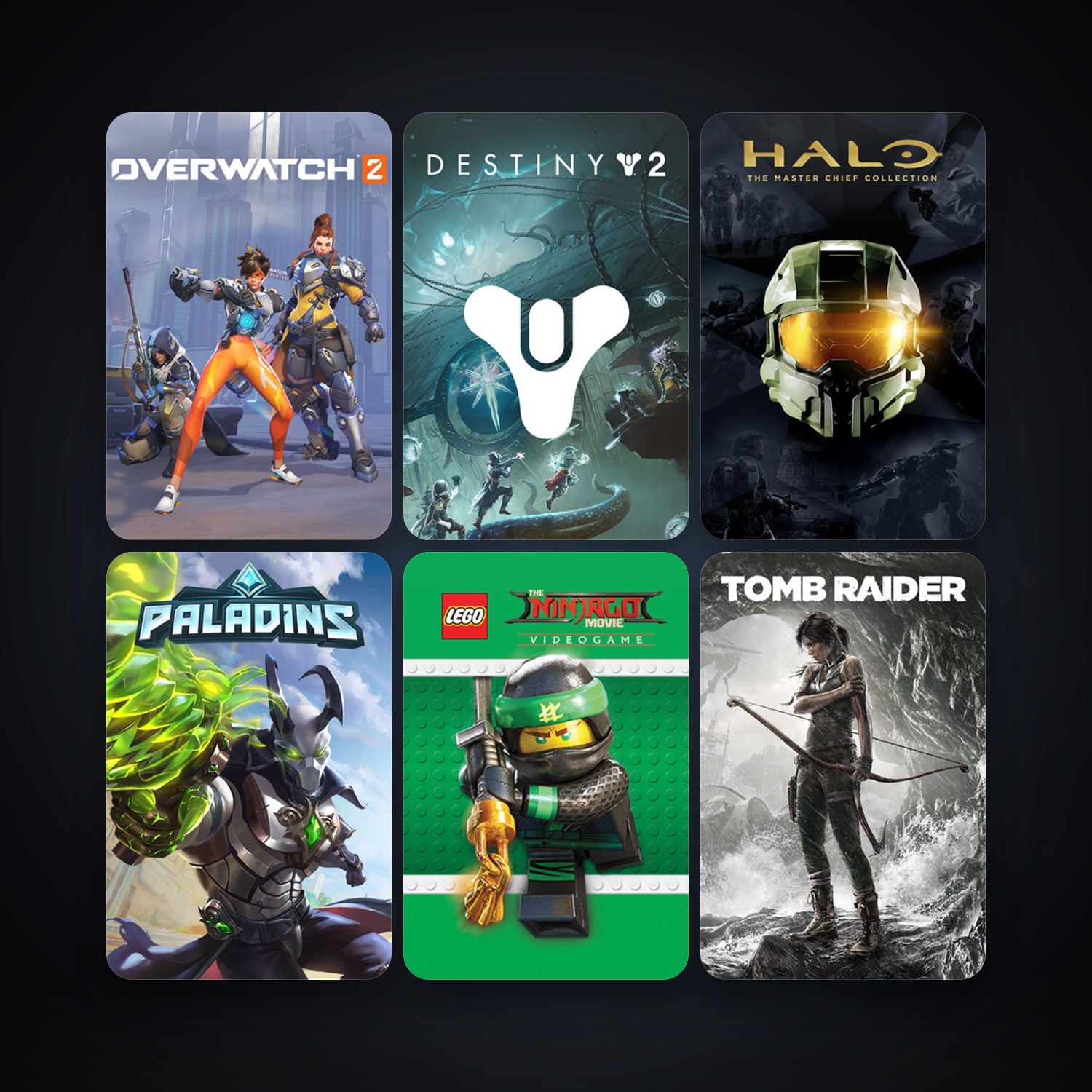Tomb Raider + Paladins, 7 games, clean — HabibiAccounts