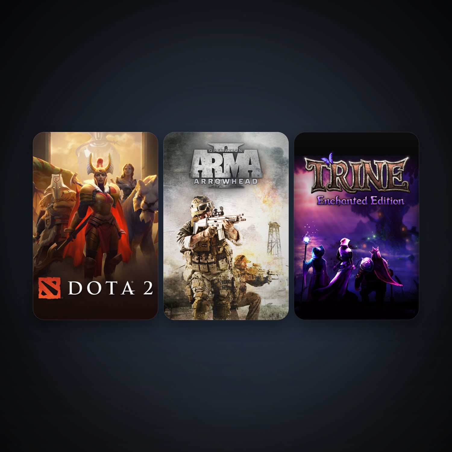 Dota 2 + Arma 2: Operation Arrowhead, 6 games, clean — HabibiAccounts