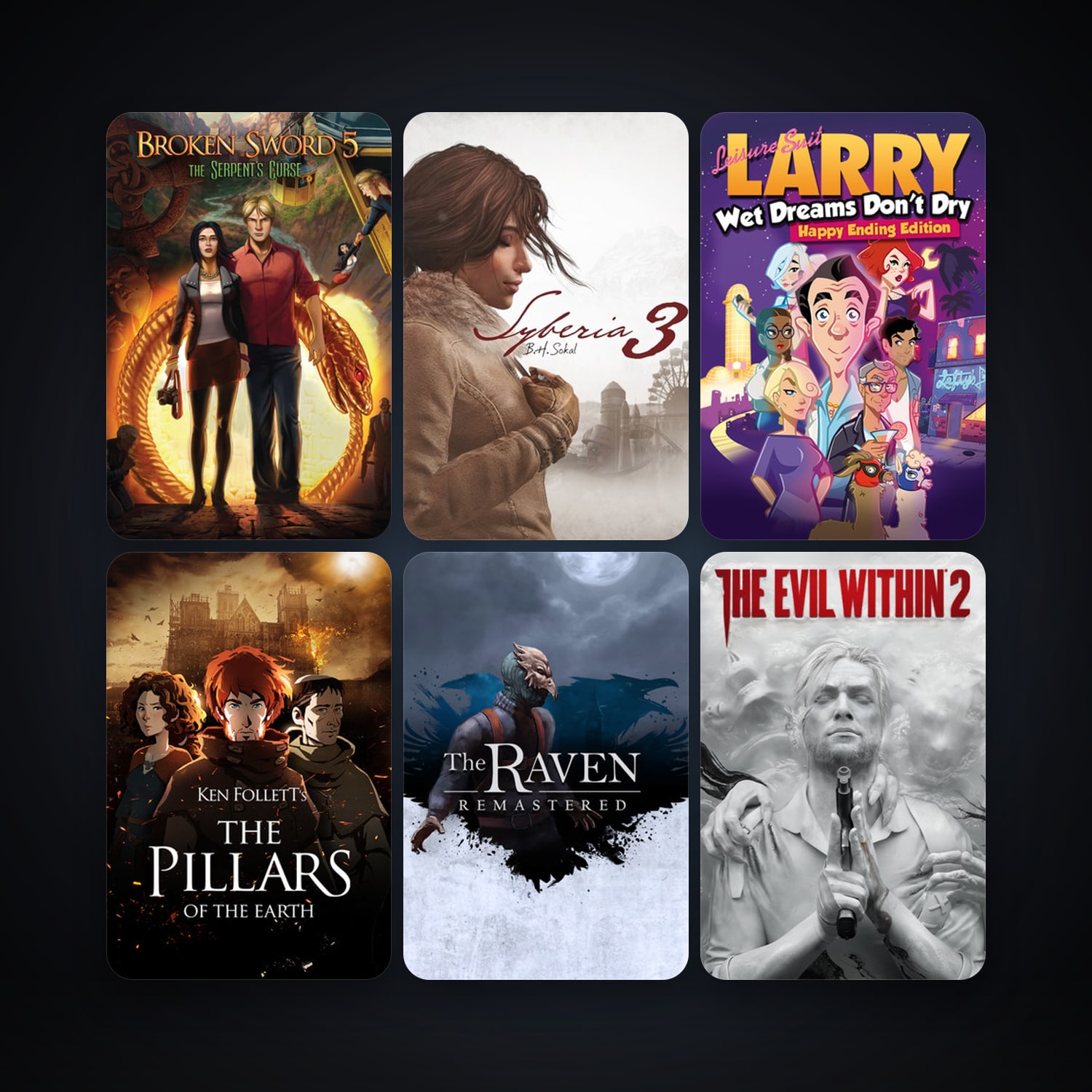 Ken Follett's The Pillars of the Earth + Thief, 18 games, Steam 10, clean — HabibiAccounts