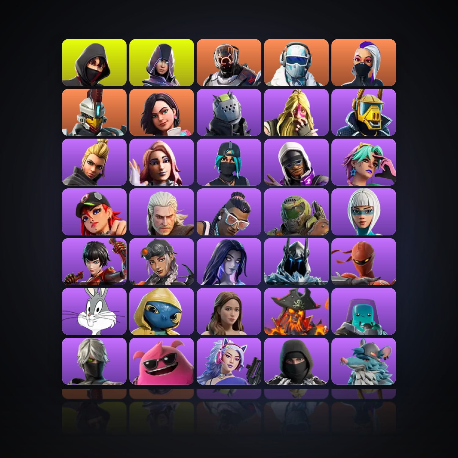 Fortnite | 48 Skins | 100 V-Bucks | Level 851 | 50 Wins — HabibiAccounts