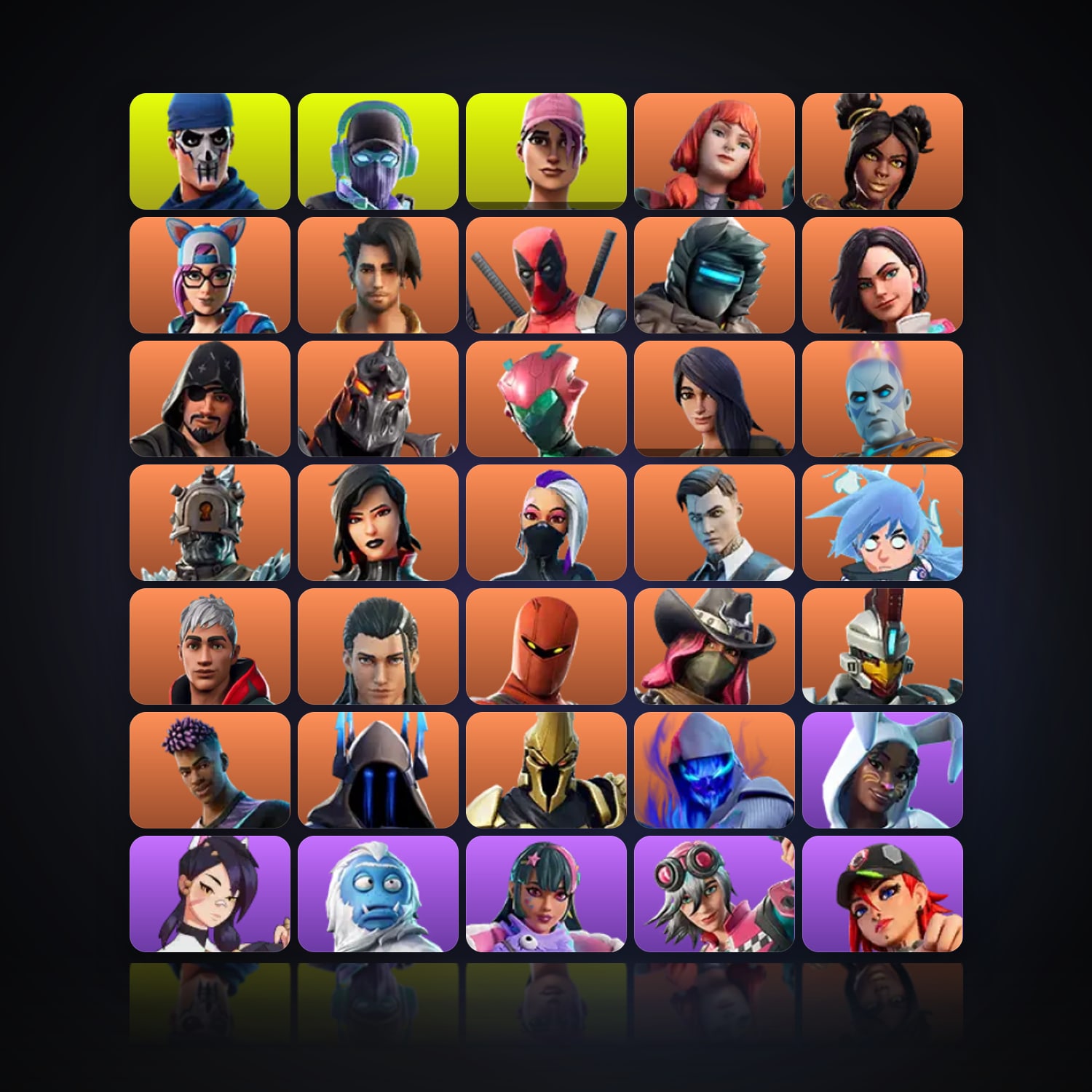 Fortnite | 152 Skins | 100 V-Bucks | Level 2782 | 261 Wins — HabibiAccounts