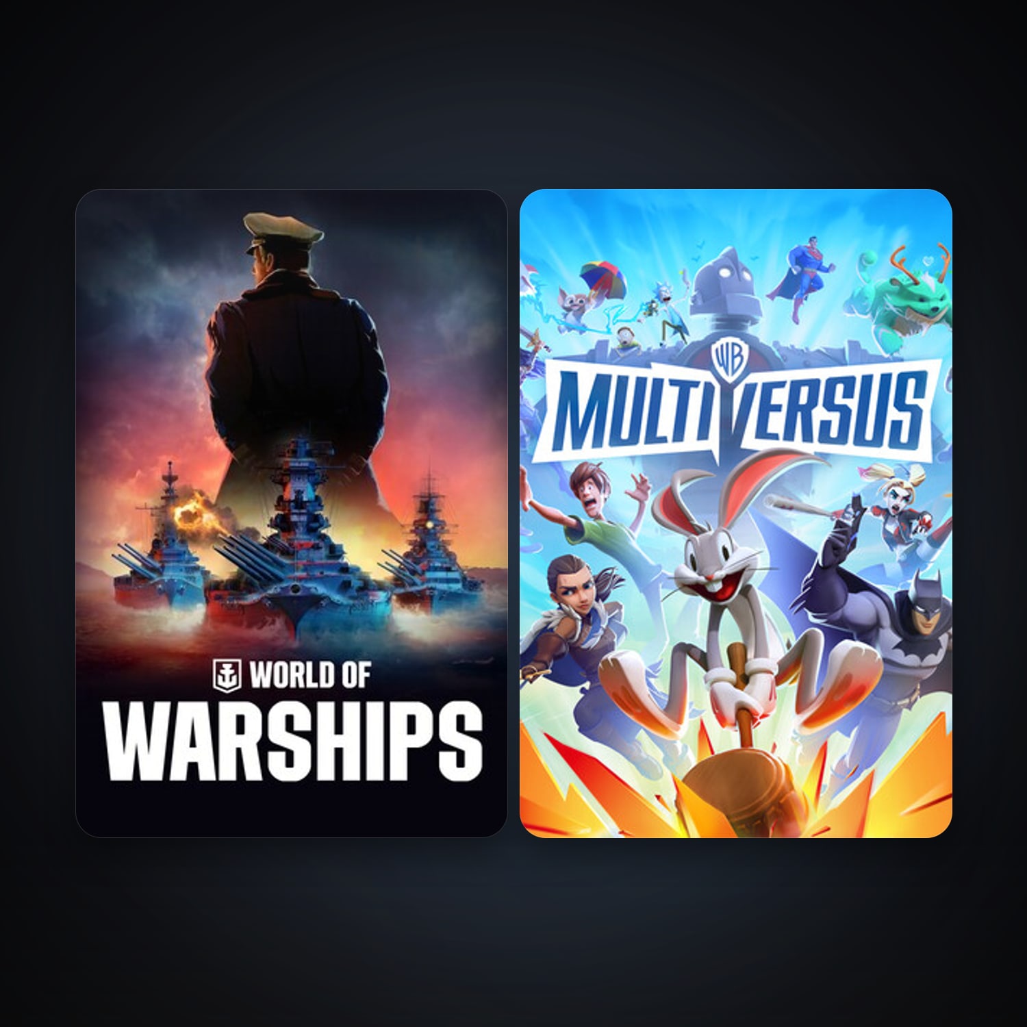 World of Warships + MultiVersus, 8 games, clean — HabibiAccounts