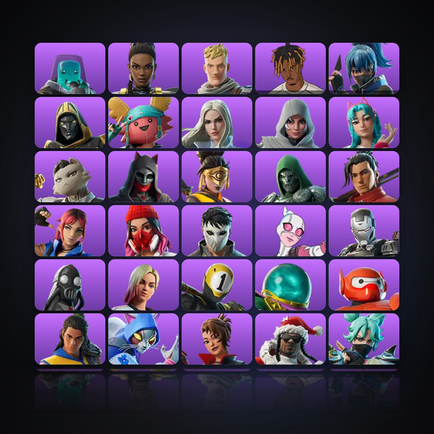 Fortnite | 33 Skins | 100 V-Bucks | Level 852 | 74 Wins — HabibiAccounts