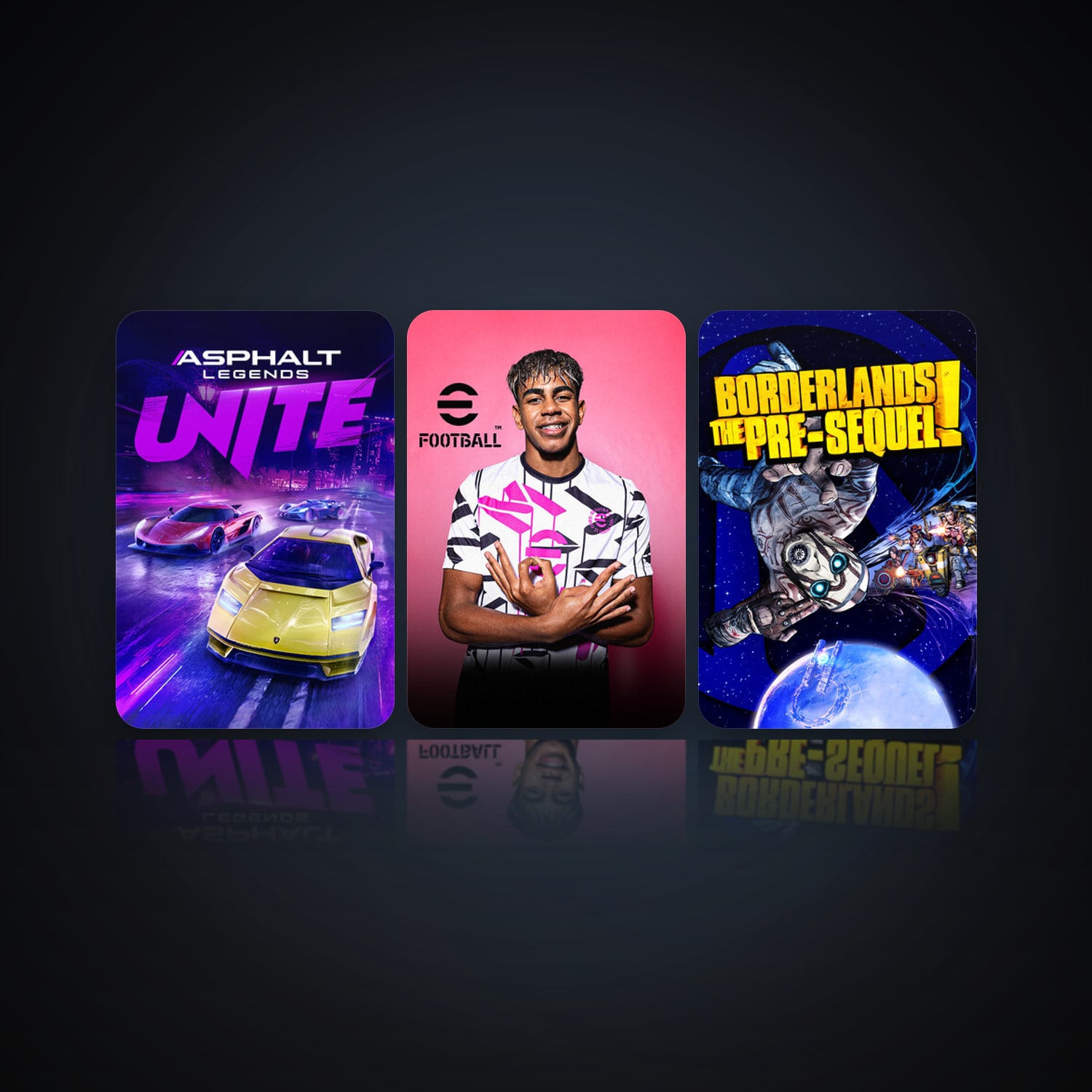 Asphalt Legends Unite & eFootball 2024 — HabibiAccounts