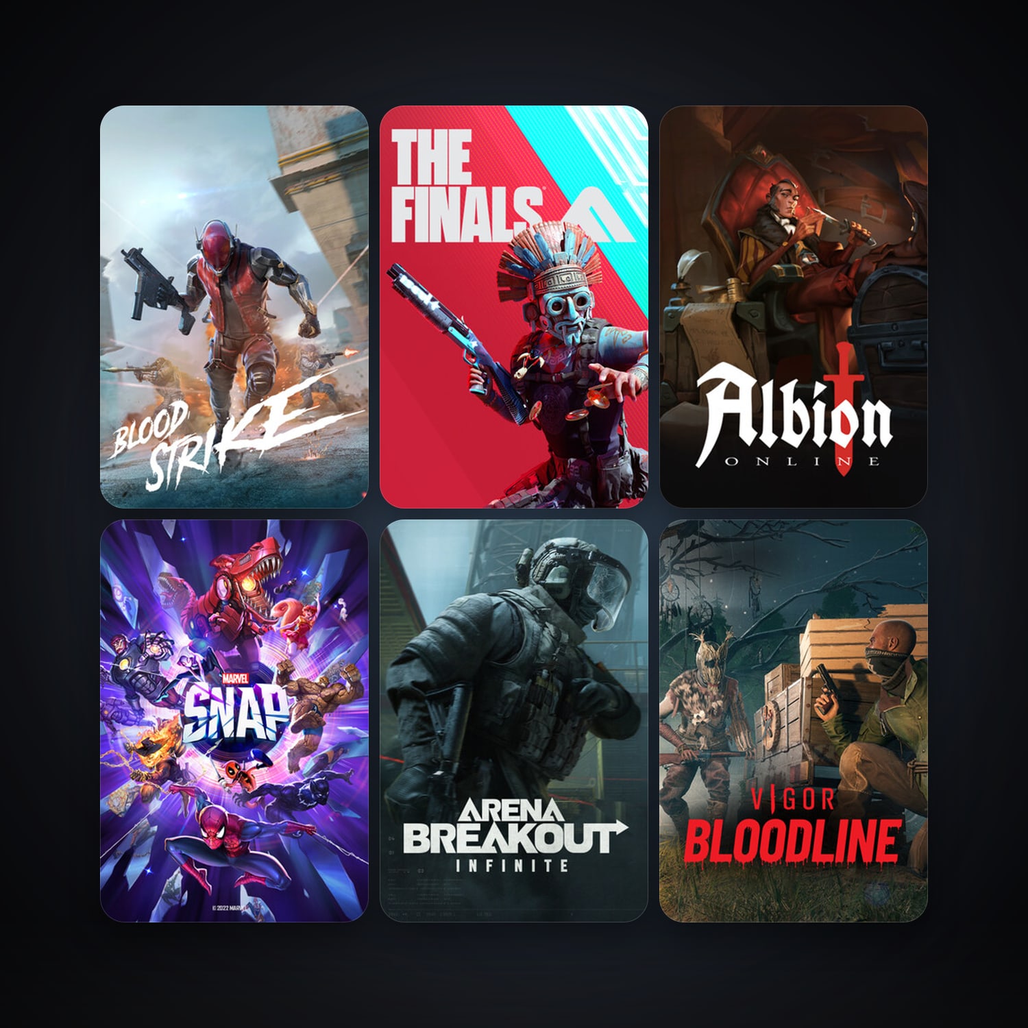 Albion Online + MARVEL SNAP, 9 games, clean — HabibiAccounts