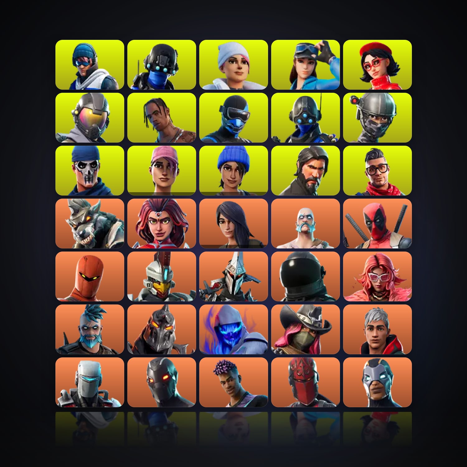 Fortnite | 181 Skins | 200 V-Bucks | Level 2017 | 403 Wins — HabibiAccounts