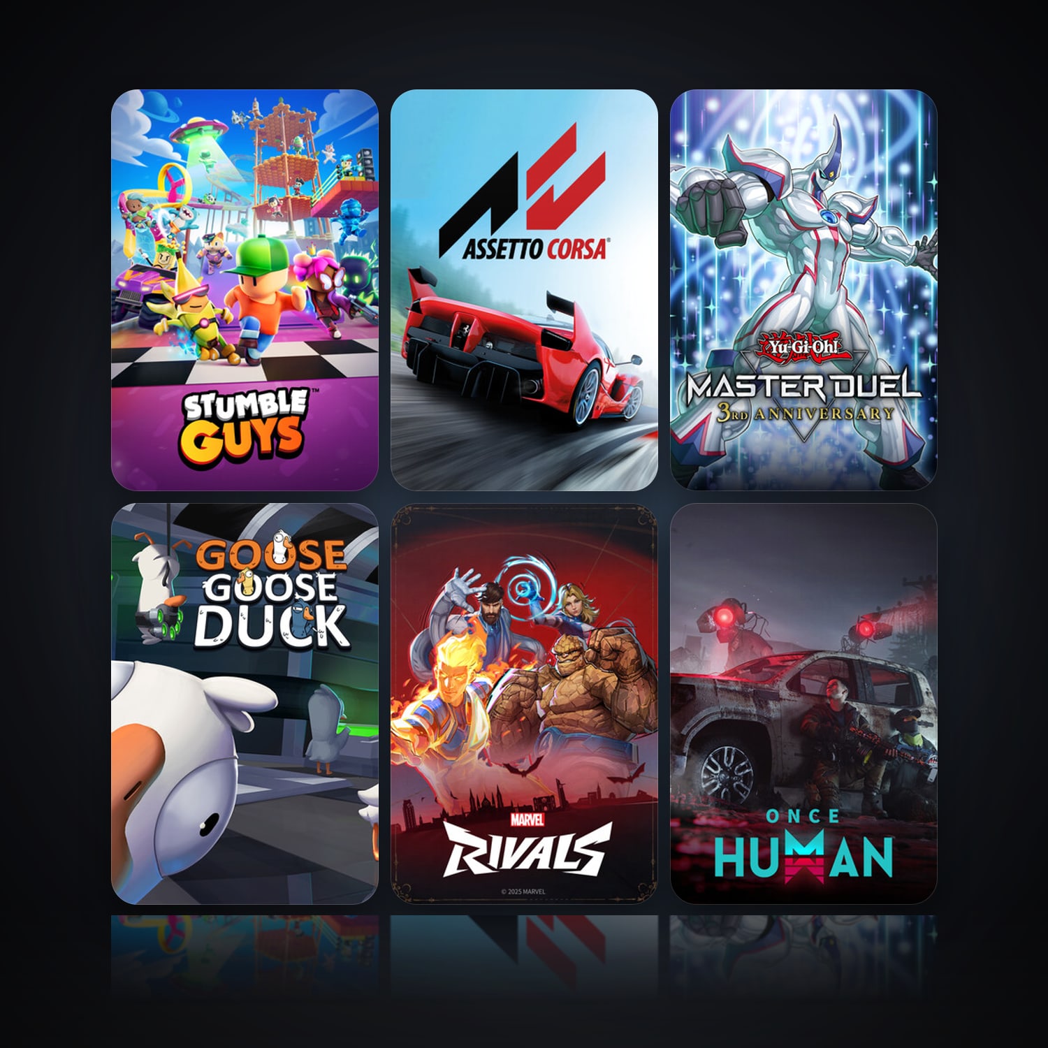 Stumble Guys & Assetto Corsa | 25 Games | Clean — HabibiAccounts
