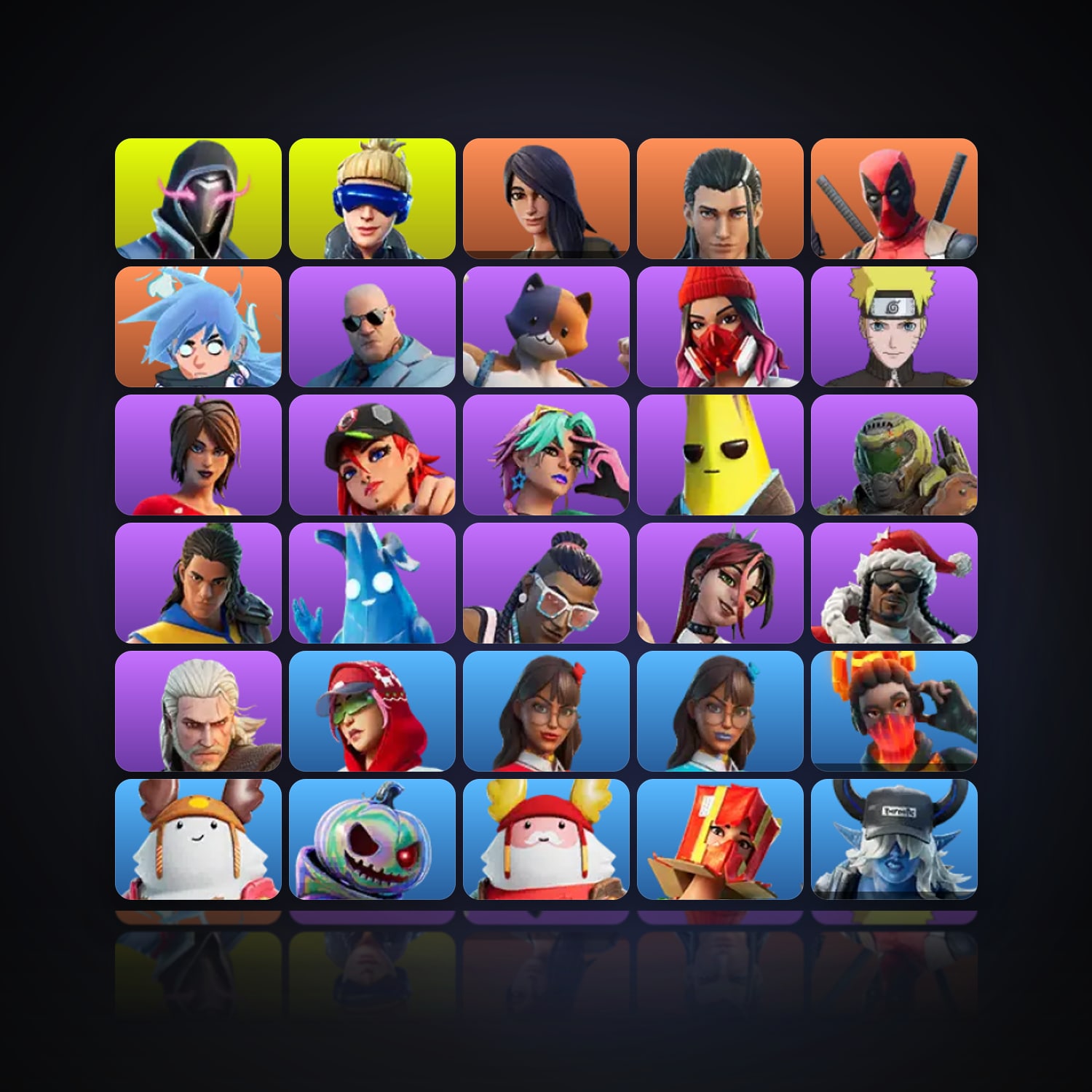 Fortnite | 33 Skins | 300 V-Bucks | Level 1780 | 73 Wins — HabibiAccounts