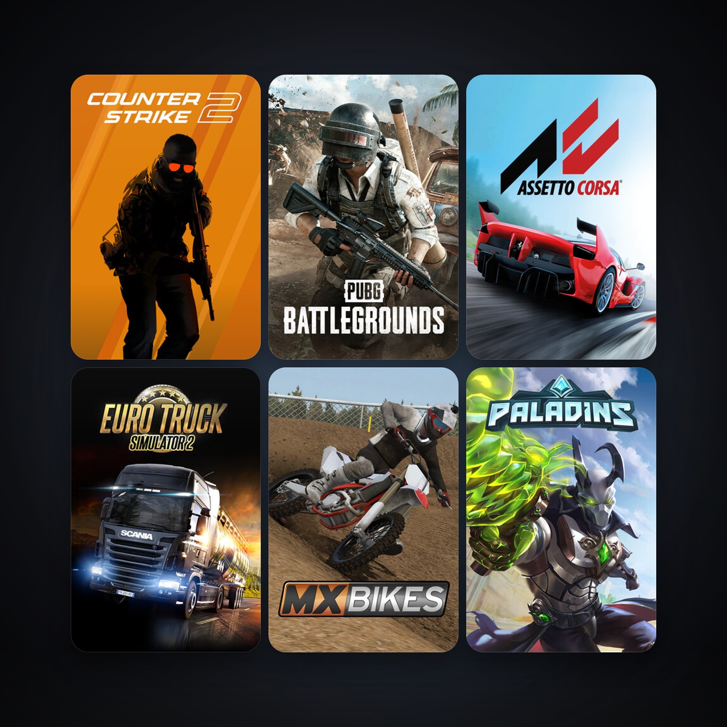 CS2 Prime + Euro Truck Simulator 2, 30 games, clean — HabibiAccounts