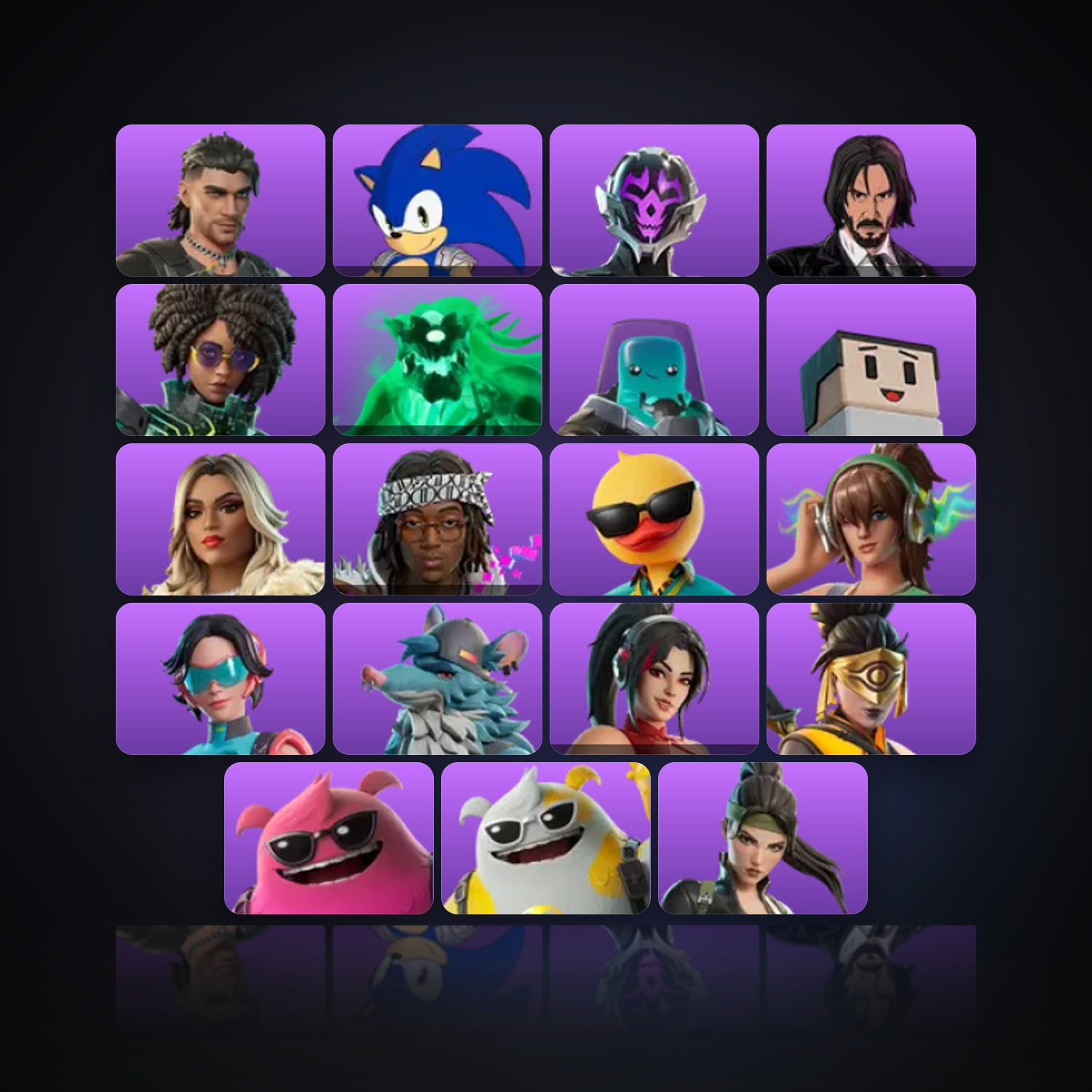 Fortnite | 19 Skins | 50 V-Bucks | Level 149 | 15 Wins — HabibiAccounts