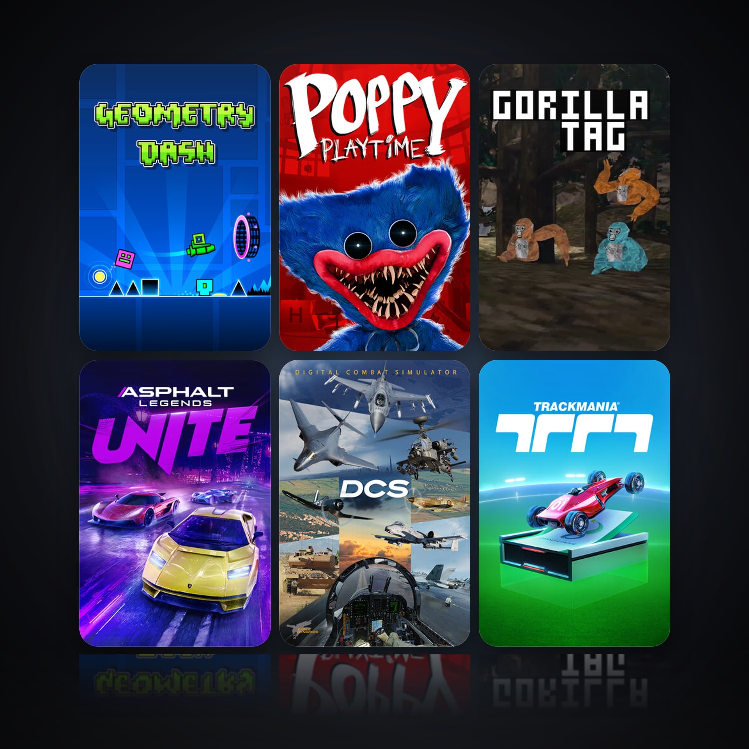 Geometry Dash & Poppy Playtime | 12 Games | Clean — HabibiAccounts