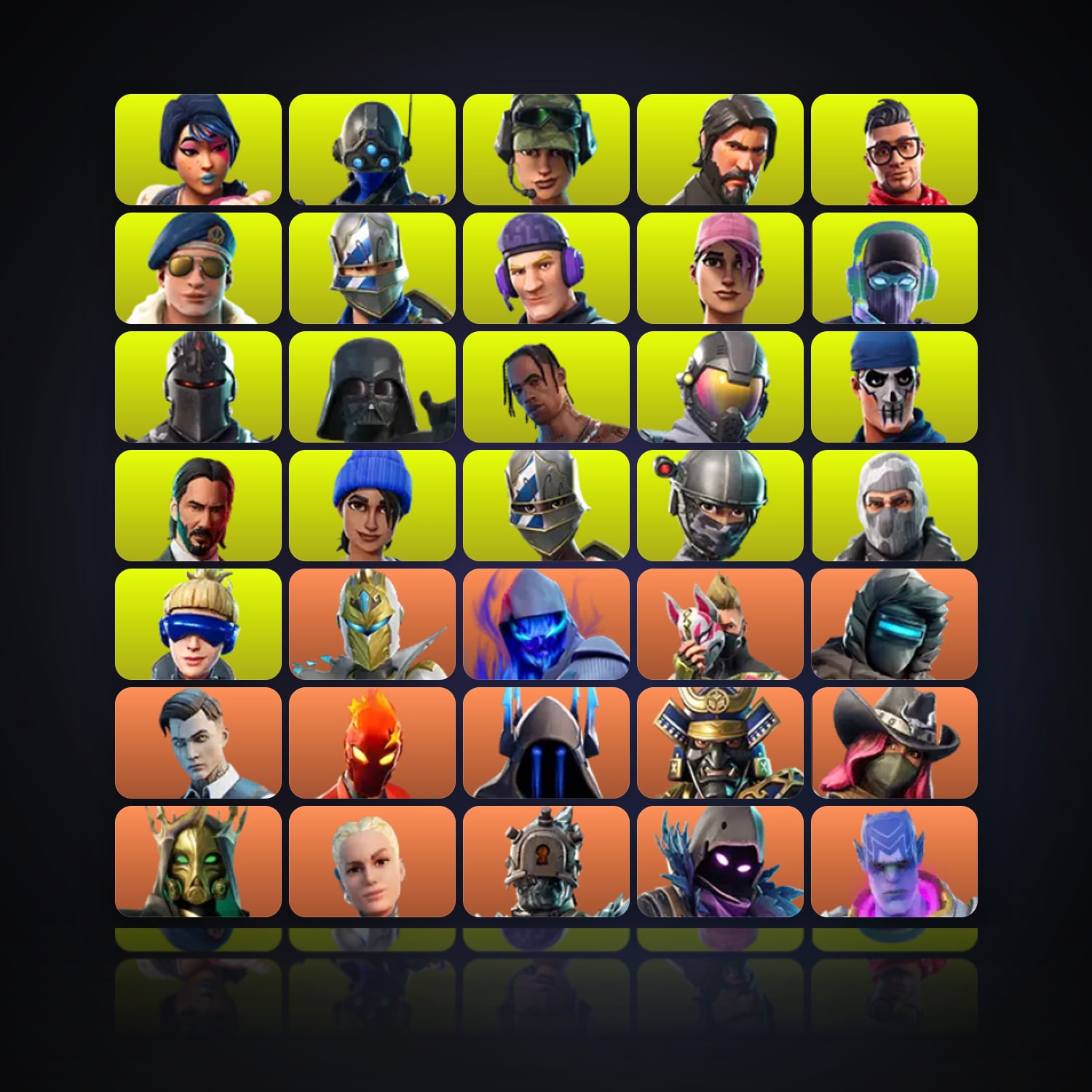 Fortnite | 268 Skins | 450 V-Bucks | Level 3486 | 930 Wins — HabibiAccounts