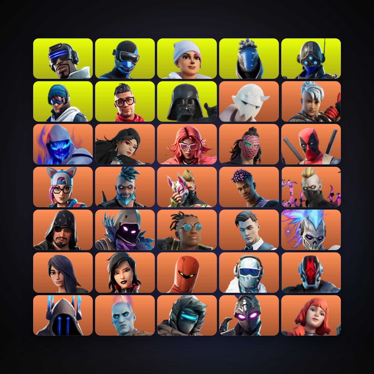 Fortnite account with Raven & Drift — 267 skins — 600 V-Bucks — lvl 2936 — HabibiAccounts