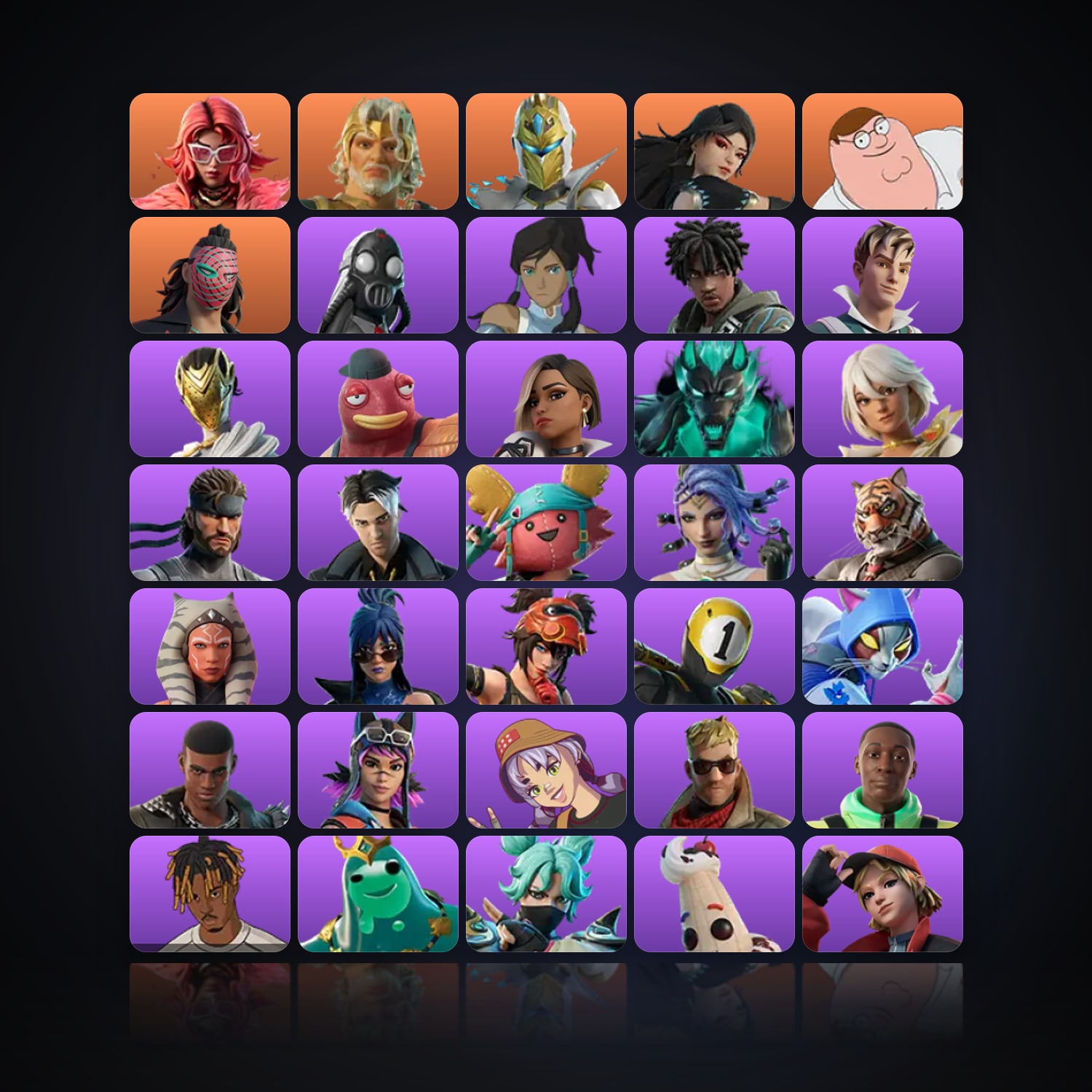 Fortnite | 39 Skins | 650 V-Bucks | Level 510 | 33 Wins — HabibiAccounts