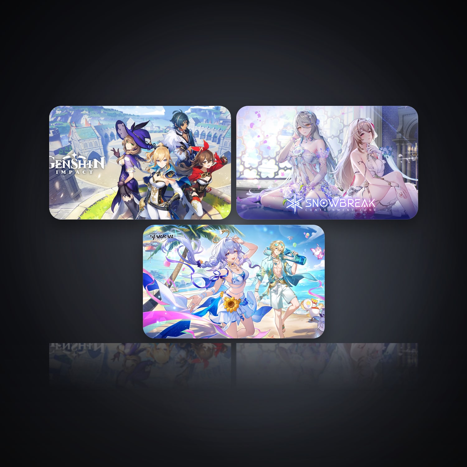 Genshin Impact & Snowbreak Containment Zone | 3 Games — HabibiAccounts