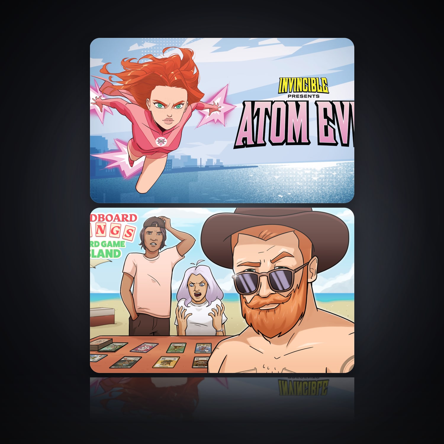 Invincible Presents: Atom Eve & Kardboard Kings | 2 Games — HabibiAccounts