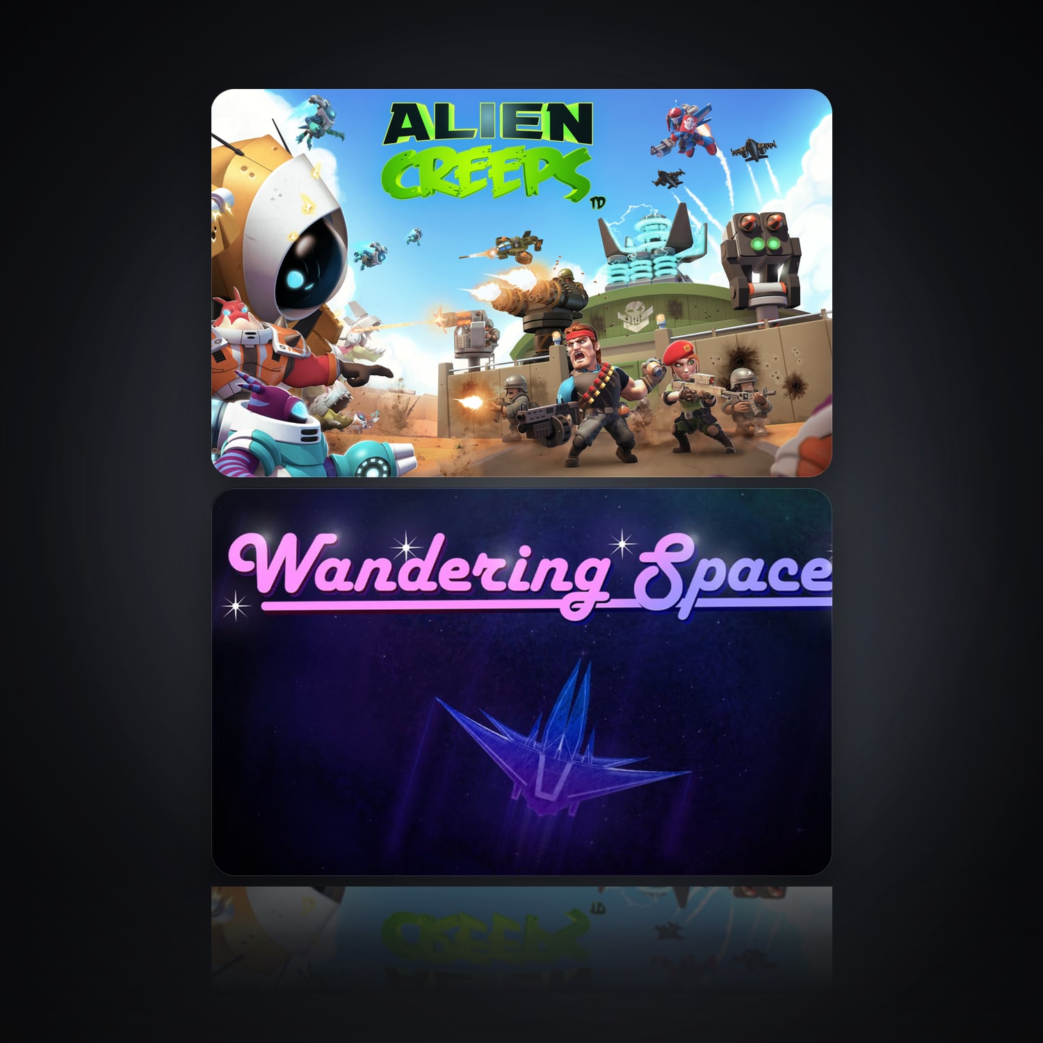 Alien Creeps TD & Wandering Space | 2 Games — HabibiAccounts