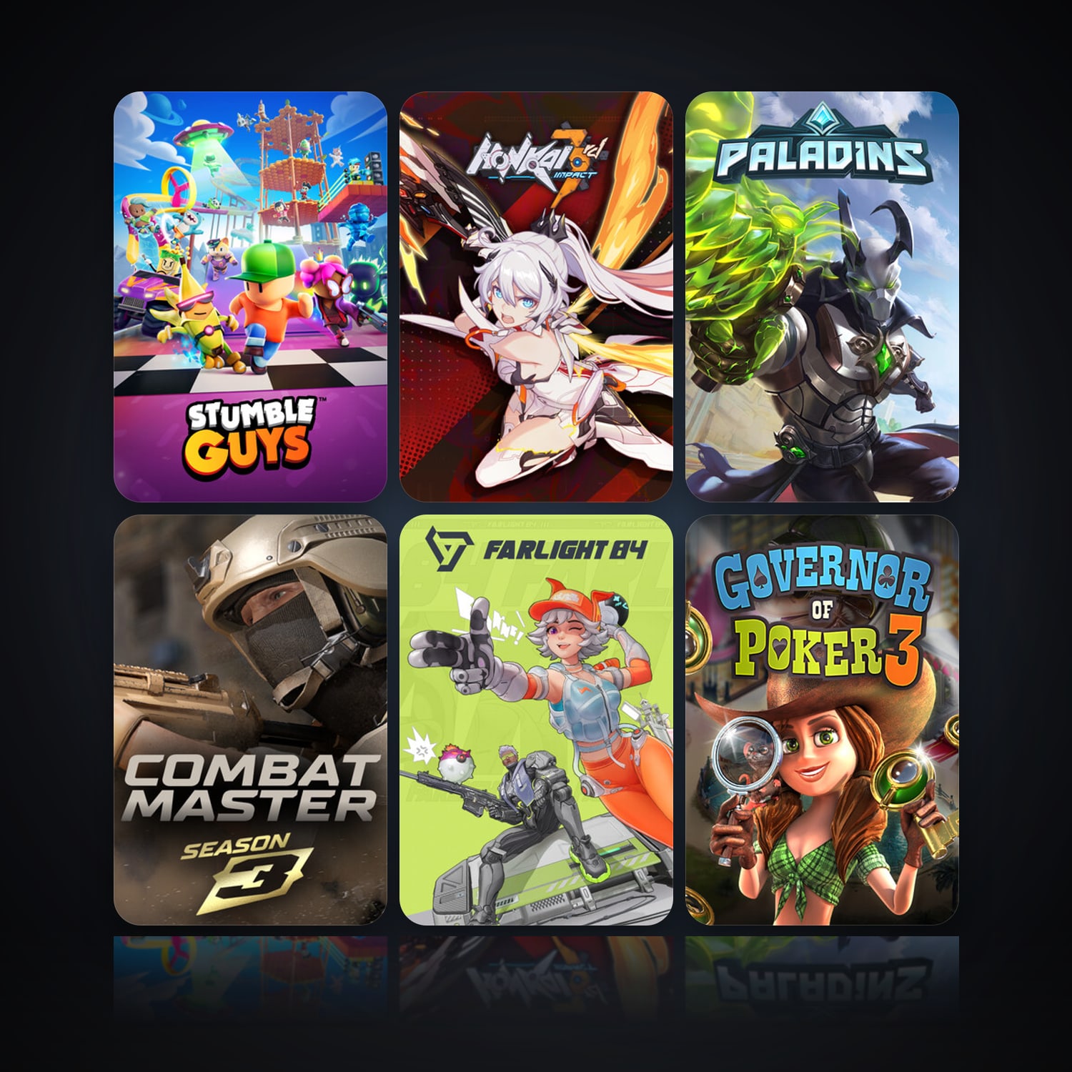 Stumble Guys & Honkai Impact 3rd | 25 Games | Clean — HabibiAccounts