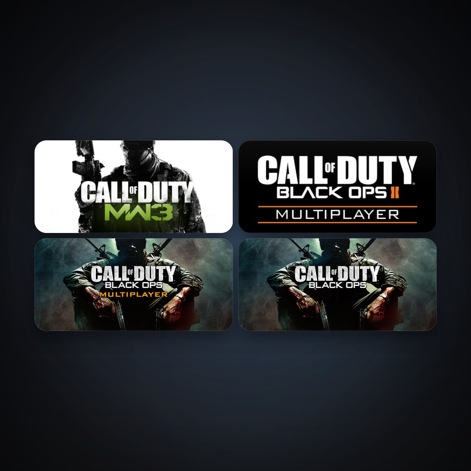 Call of Duty: Modern Warfare 3 - Multiplayer + Call of Duty: Black Ops, 7 games, clean — HabibiAccounts