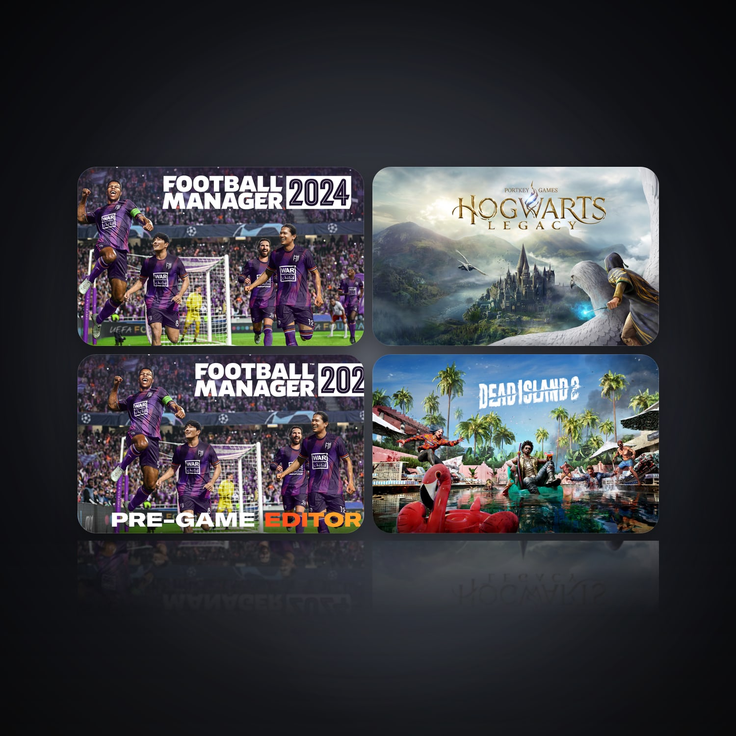 Football Manager 2024 & Hogwarts Legacy | 5 Games — HabibiAccounts