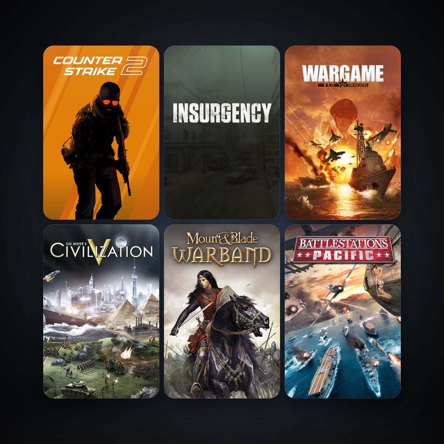 CS2 Prime + Battlestations Pacific, 34 games, Steam 12, clean — HabibiAccounts