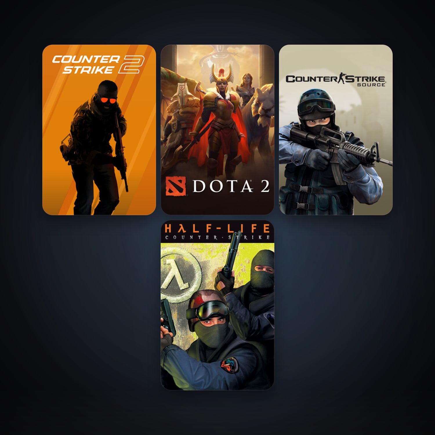 Counter-Strike + Counter-Strike: Source, 6 games, clean — HabibiAccounts
