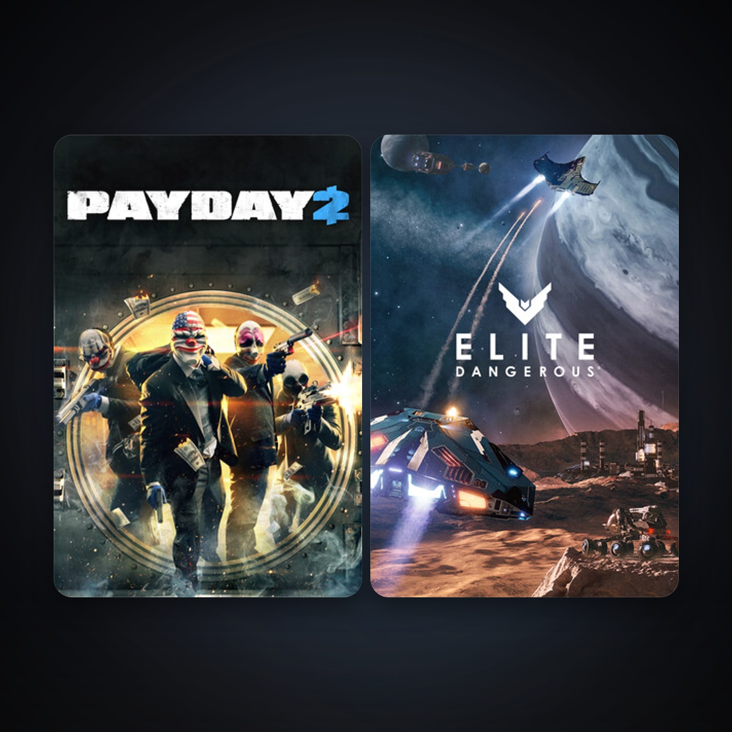 Free CS2 (No Prime) + PAYDAY 2, 4 games, clean — HabibiAccounts