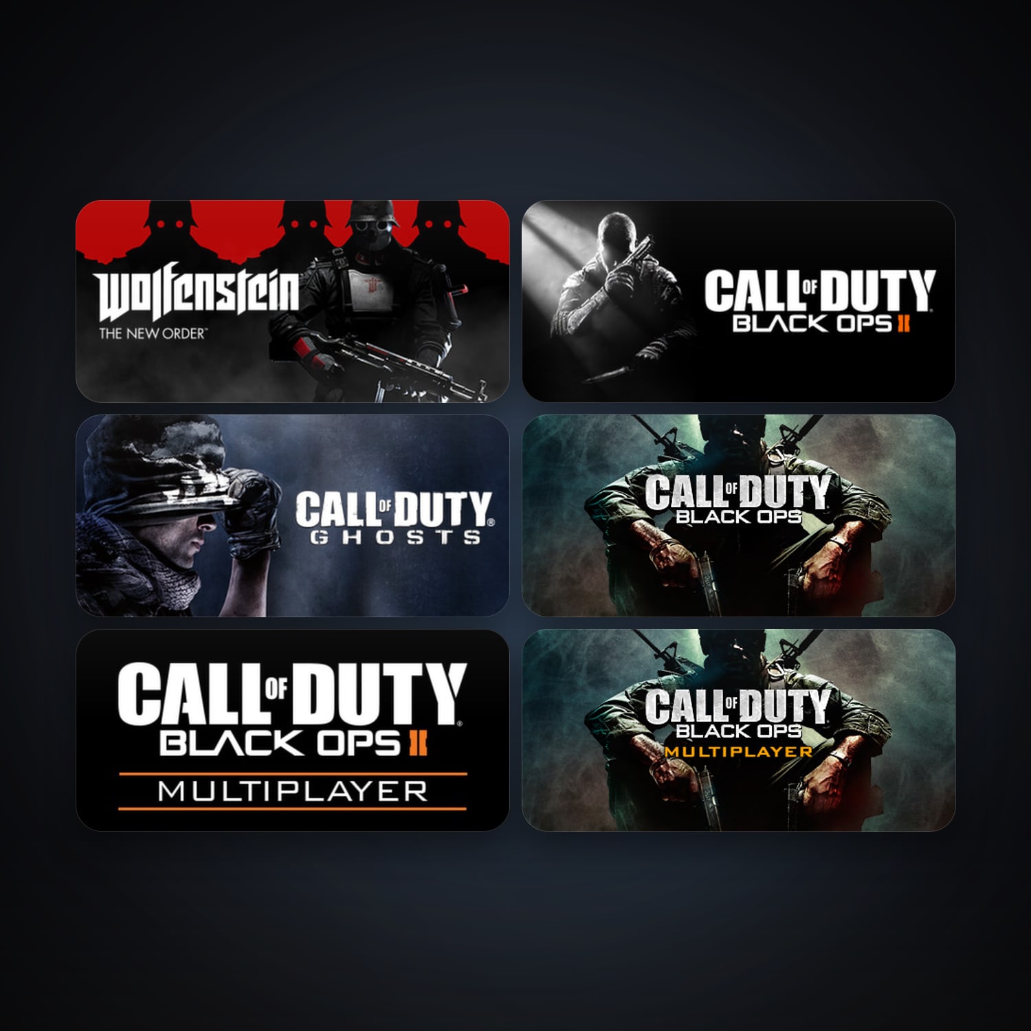 Call of Duty: Black Ops + Call of Duty: Black Ops Multiplayer, 8 games, clean — HabibiAccounts