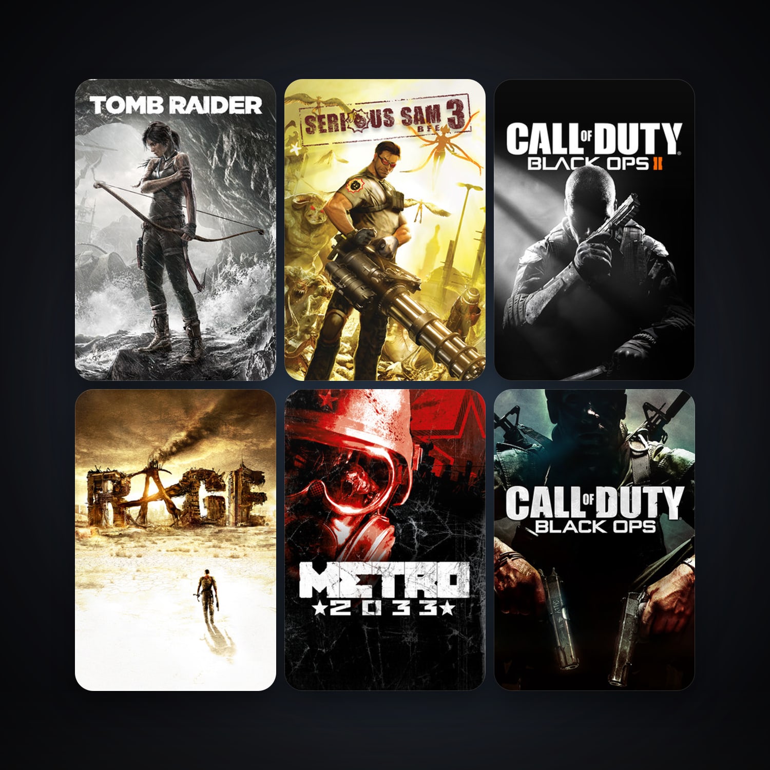 RAGE + Serious Sam 3: BFE, 11 games, clean — HabibiAccounts