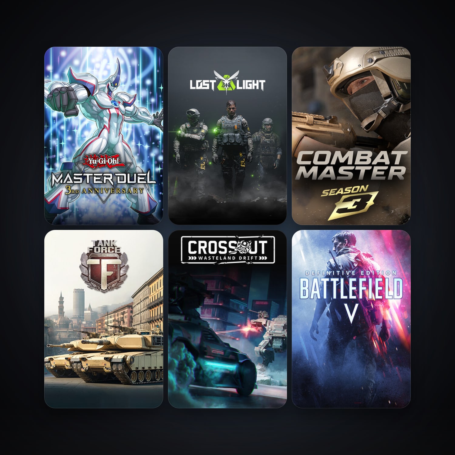 Crossout + Tank Force: Online Shooter Game, 14 games, clean — HabibiAccounts