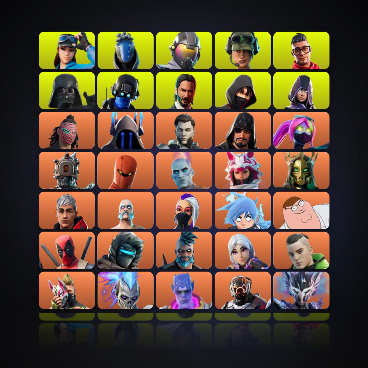 Fortnite | 506 Skins | 1.3K V-Bucks | Level 5952 | 1.7K Wins — HabibiAccounts