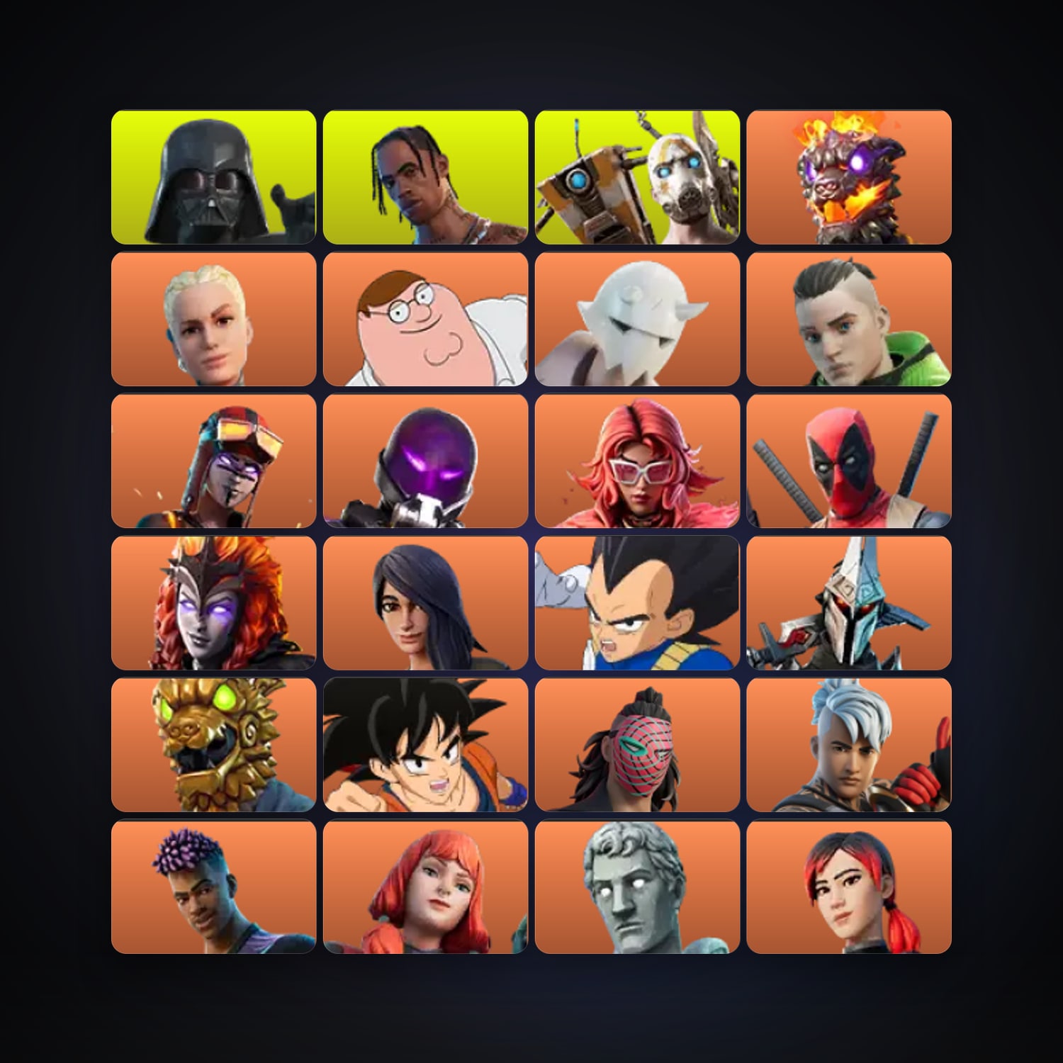Darth Vader — Travis Scott — 275 skins — 6K V-Bucks — lvl 3426 — HabibiAccounts