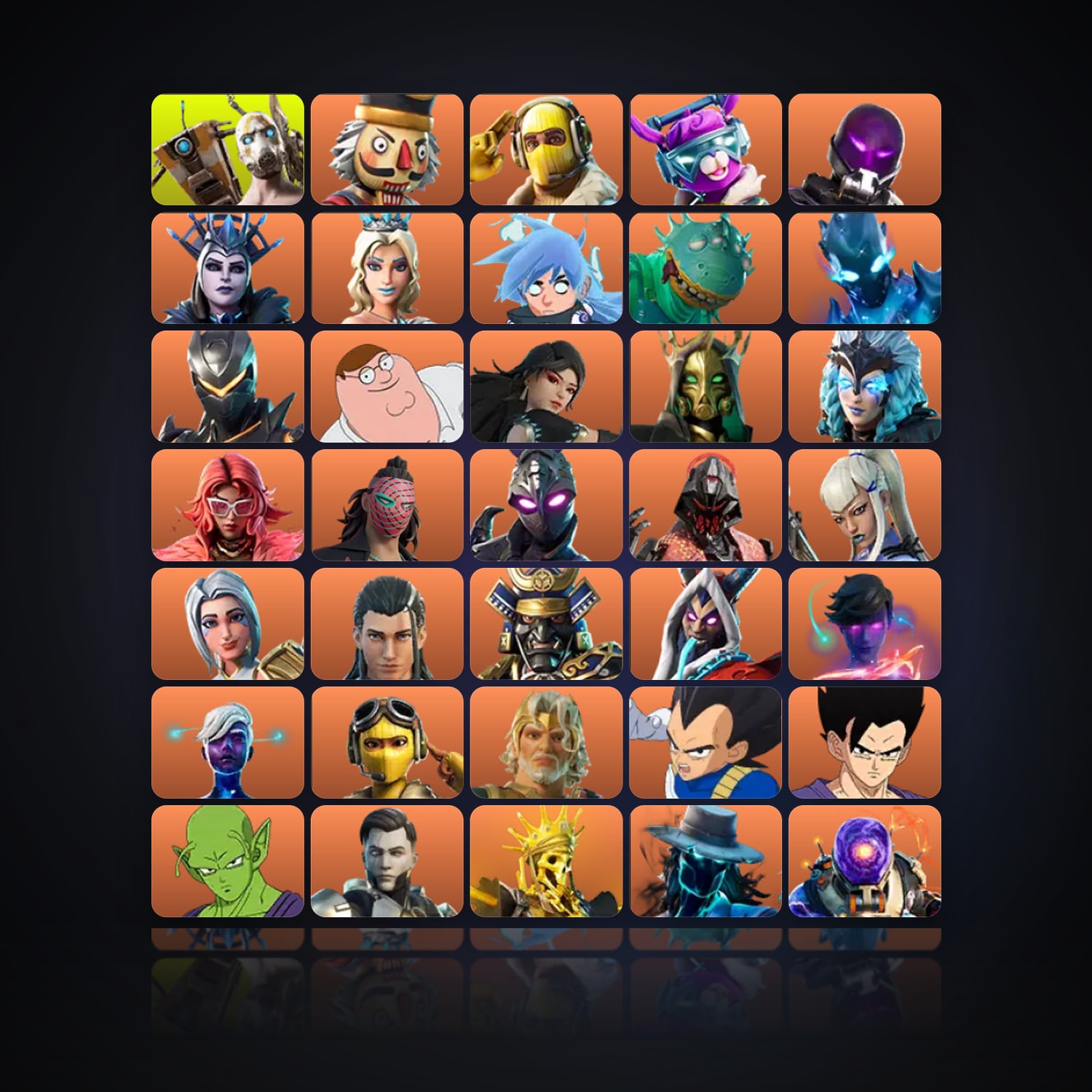 Fortnite | 1284 Skins | 4.3K V-Bucks | Level 4738 | 1.7K Wins — HabibiAccounts