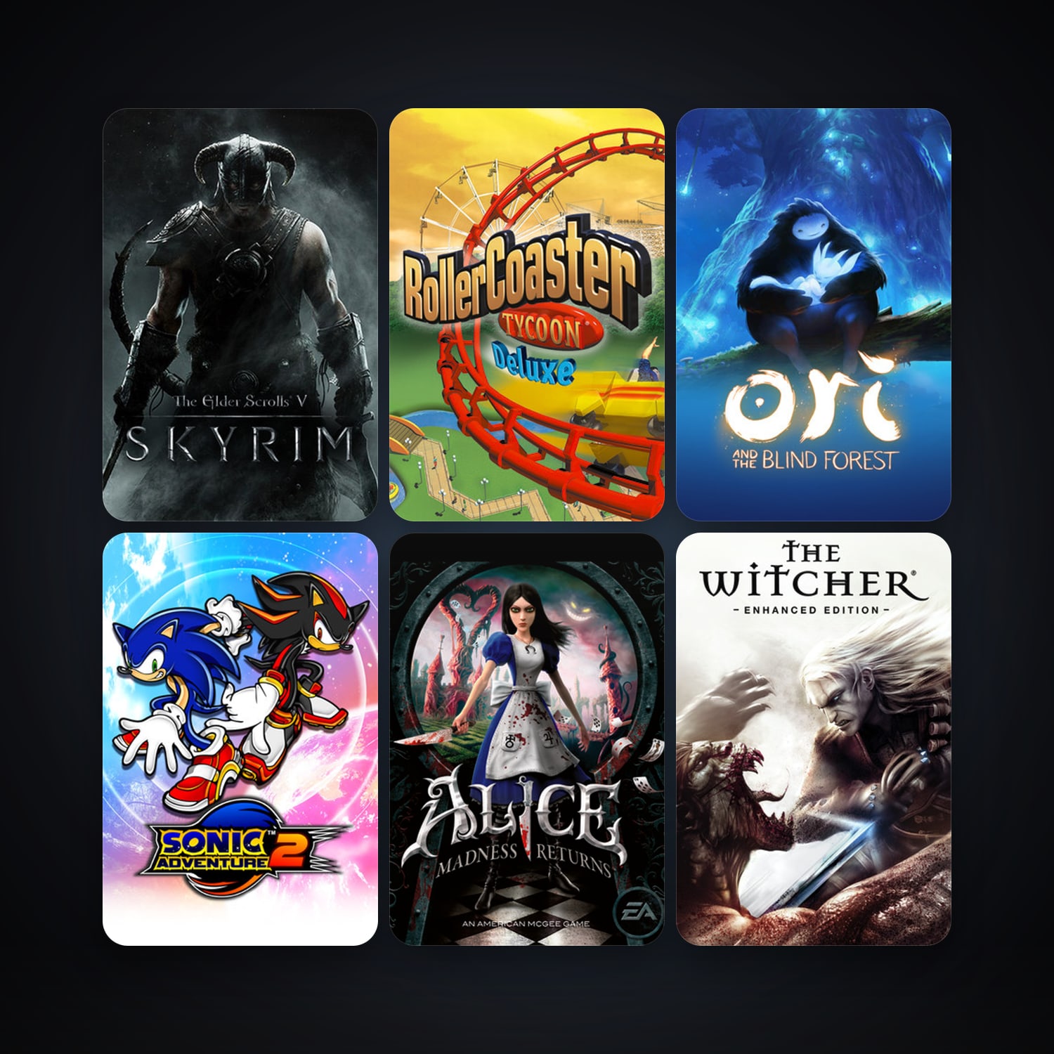 Alice: Madness Returns + The Witcher: Enhanced Edition Director's Cut, 20 games, clean — HabibiAccounts