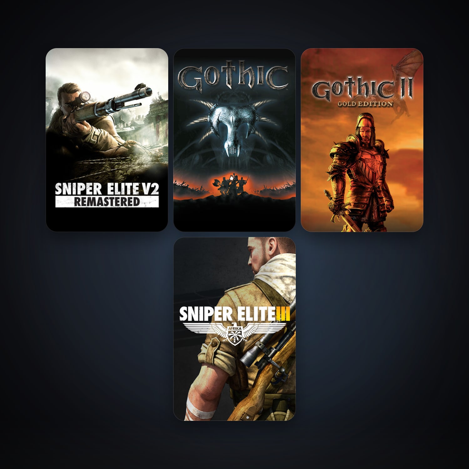 Gothic II: Gold Edition + Gothic 1, 9 games, clean — HabibiAccounts