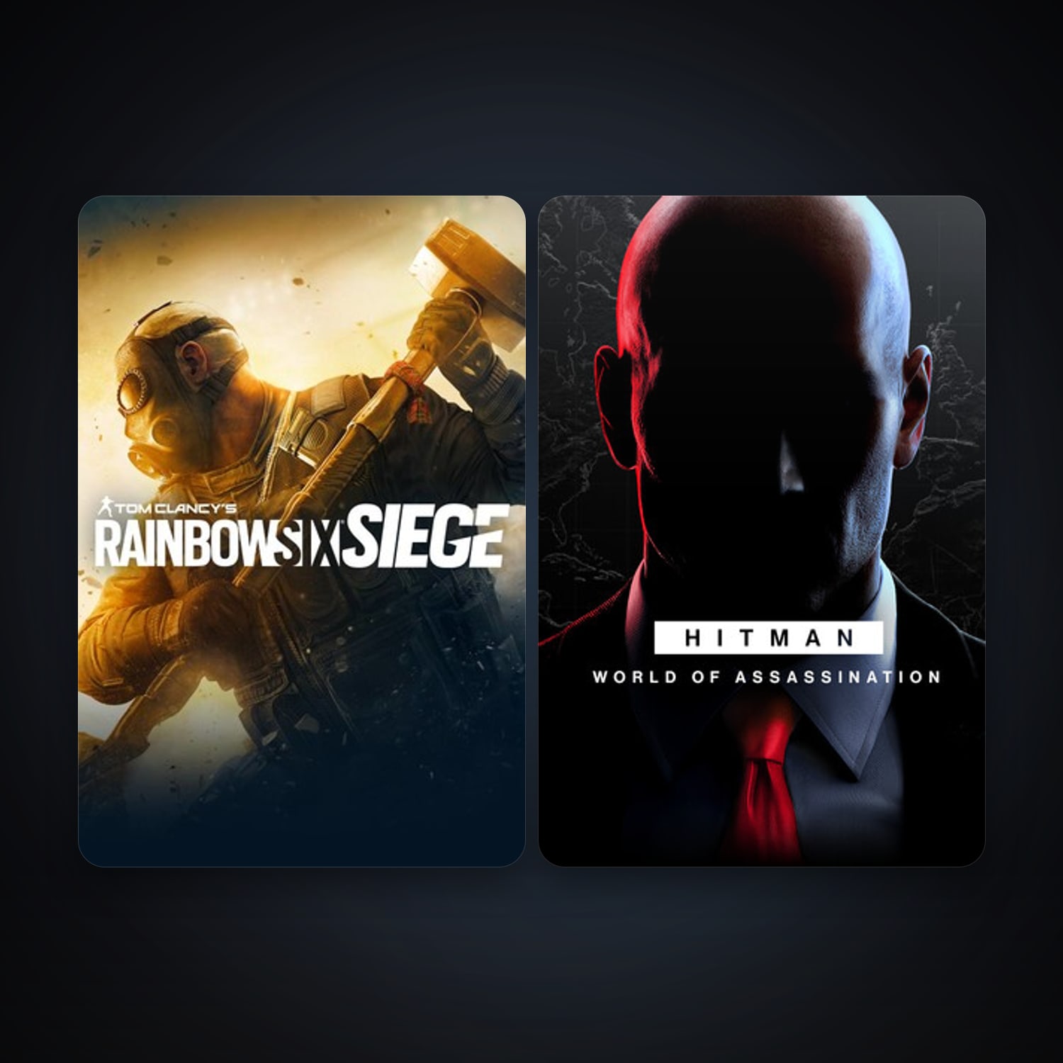 Tom Clancy's Rainbow Six Siege + HITMAN World of Assassination, 3 games, clean — HabibiAccounts